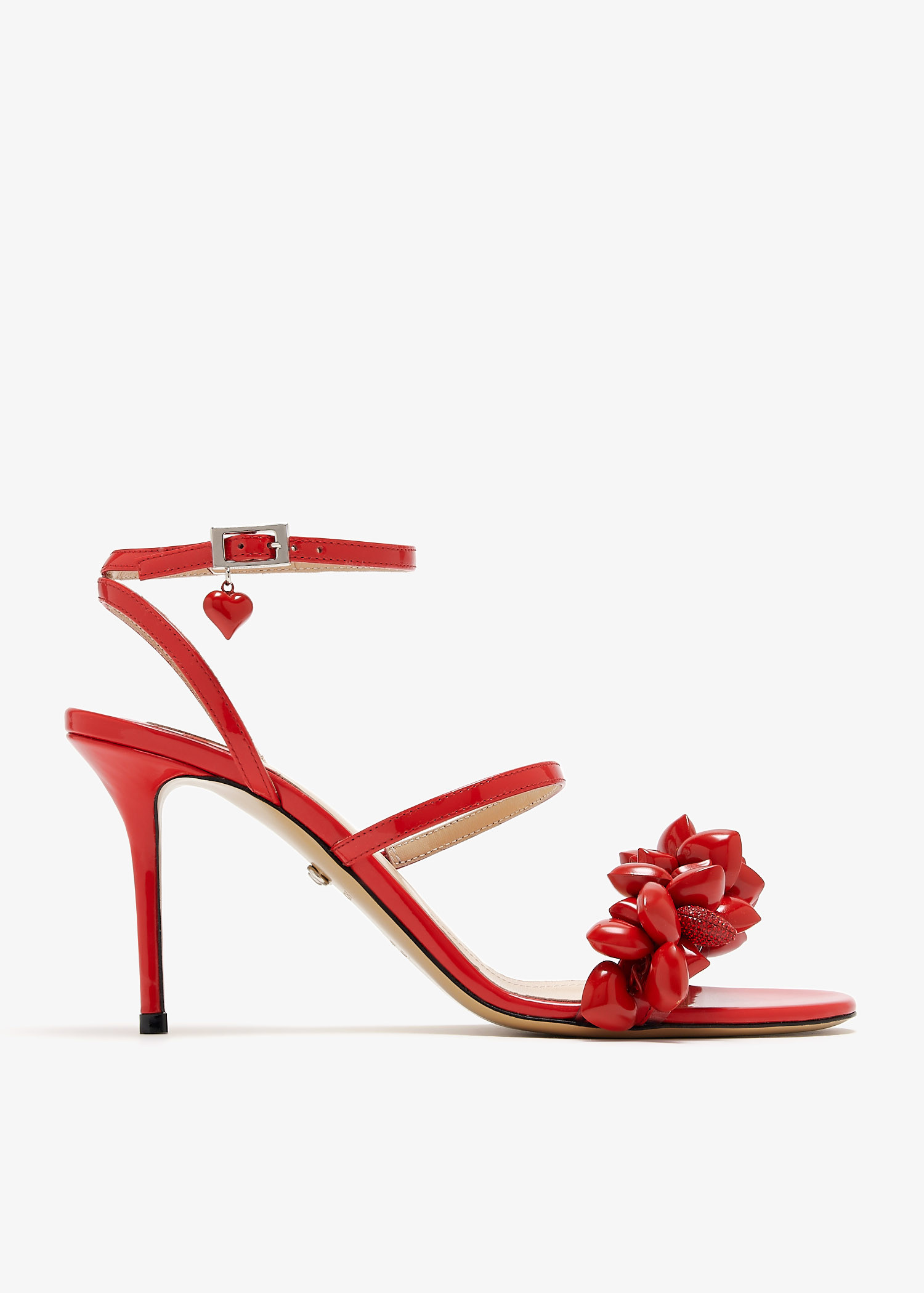 

Puffy Heart sandals, Red