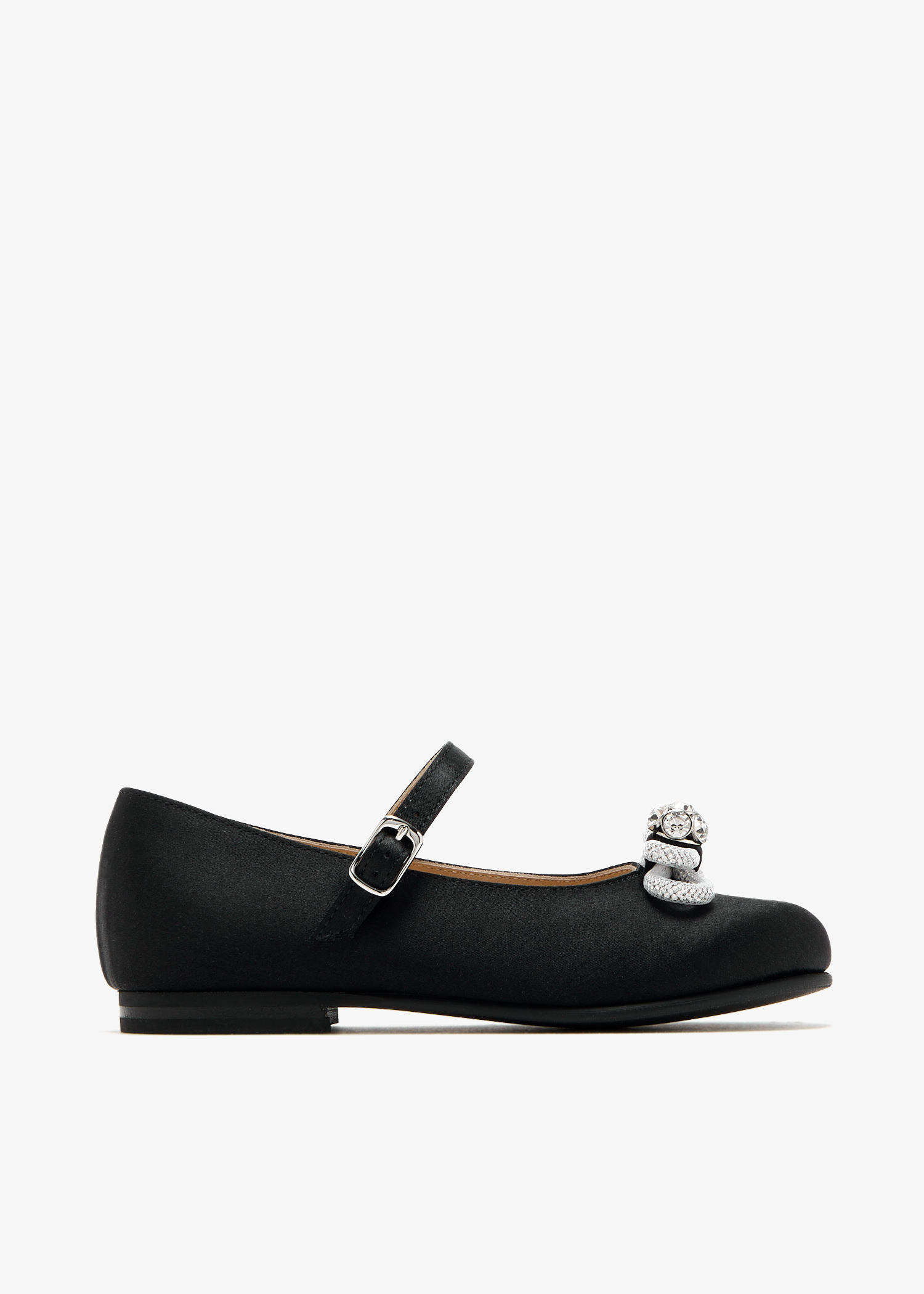 

Double bow ballerinas, Black
