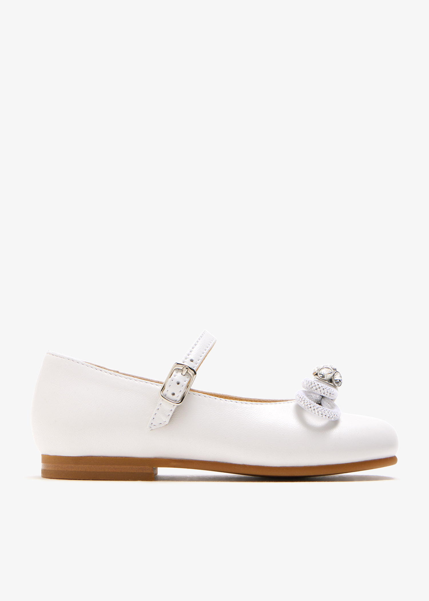 

Double Bow ballerinas, White