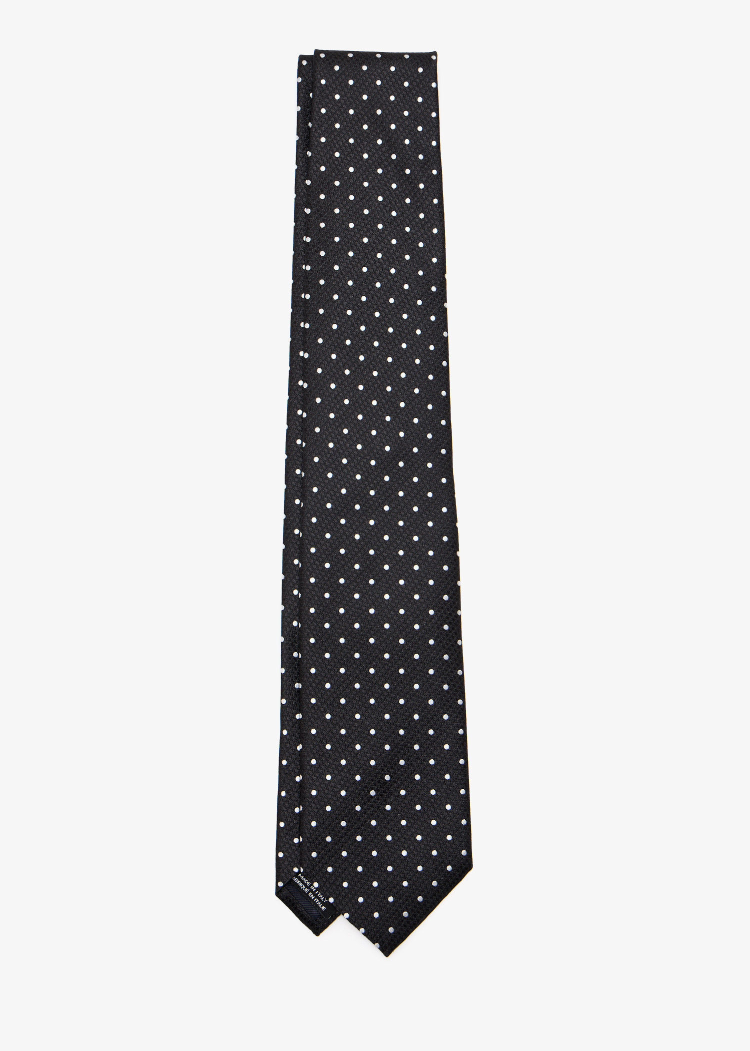 

Patterned silk tie, Black