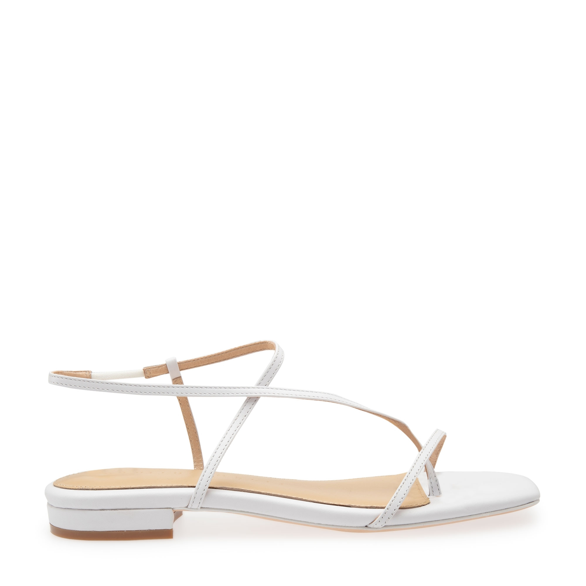 

02 leather sandals, White