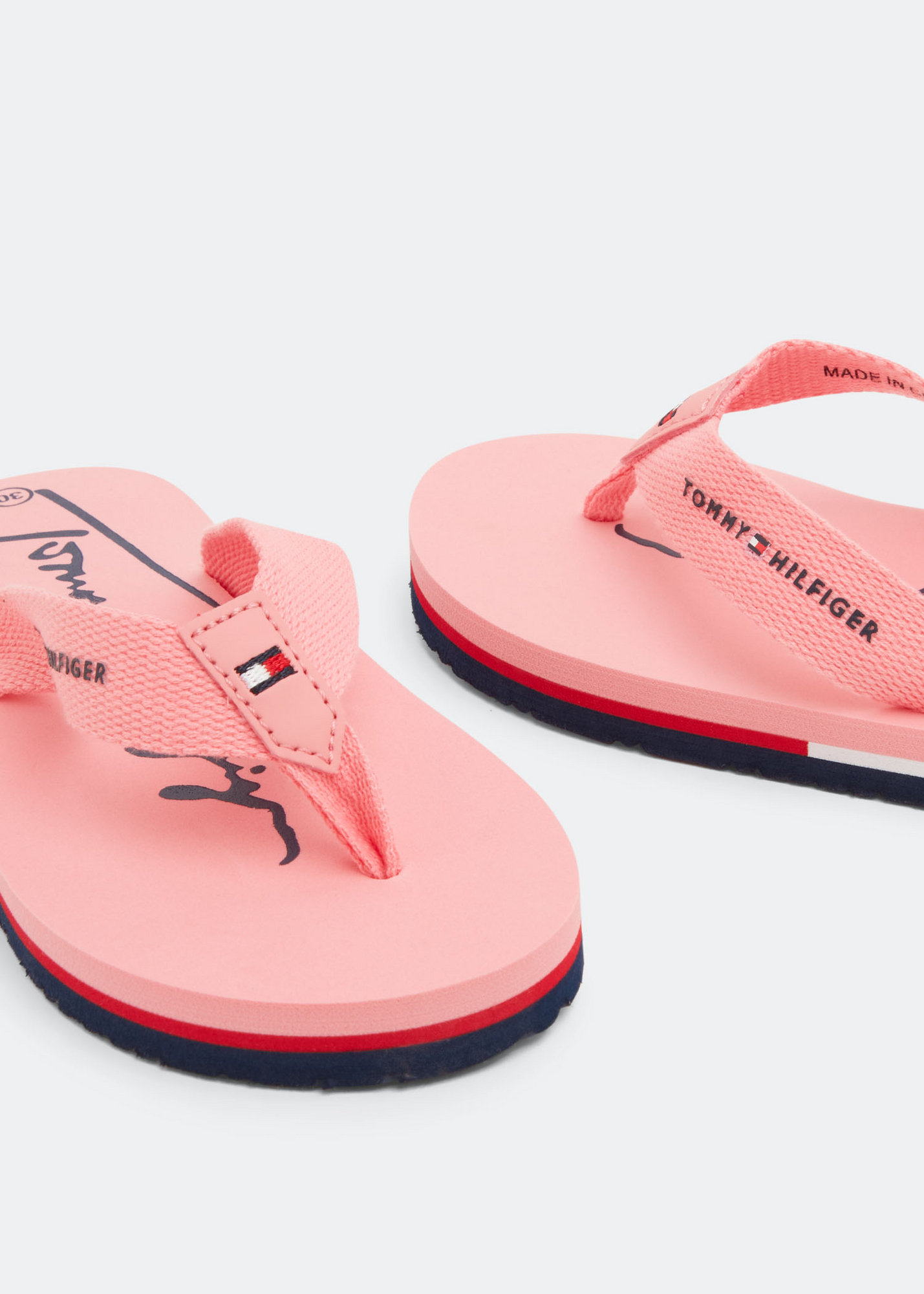 

Logo printed flip flops, Pink