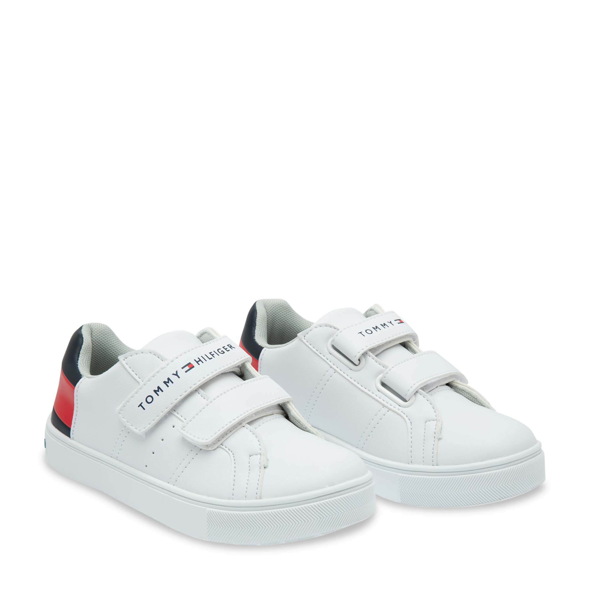 

Low cut velcro sneakers, White