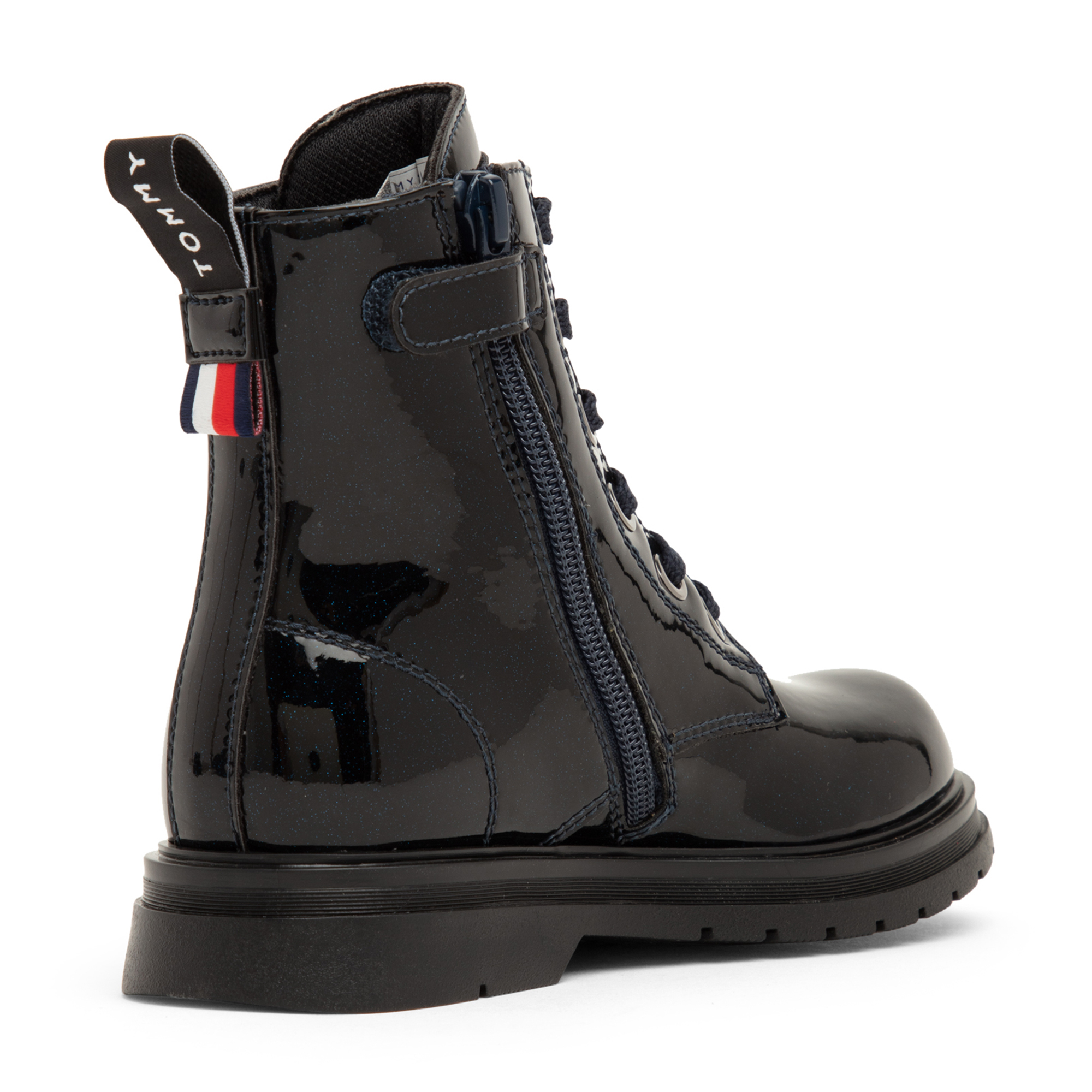 

Patent leather boots, Black