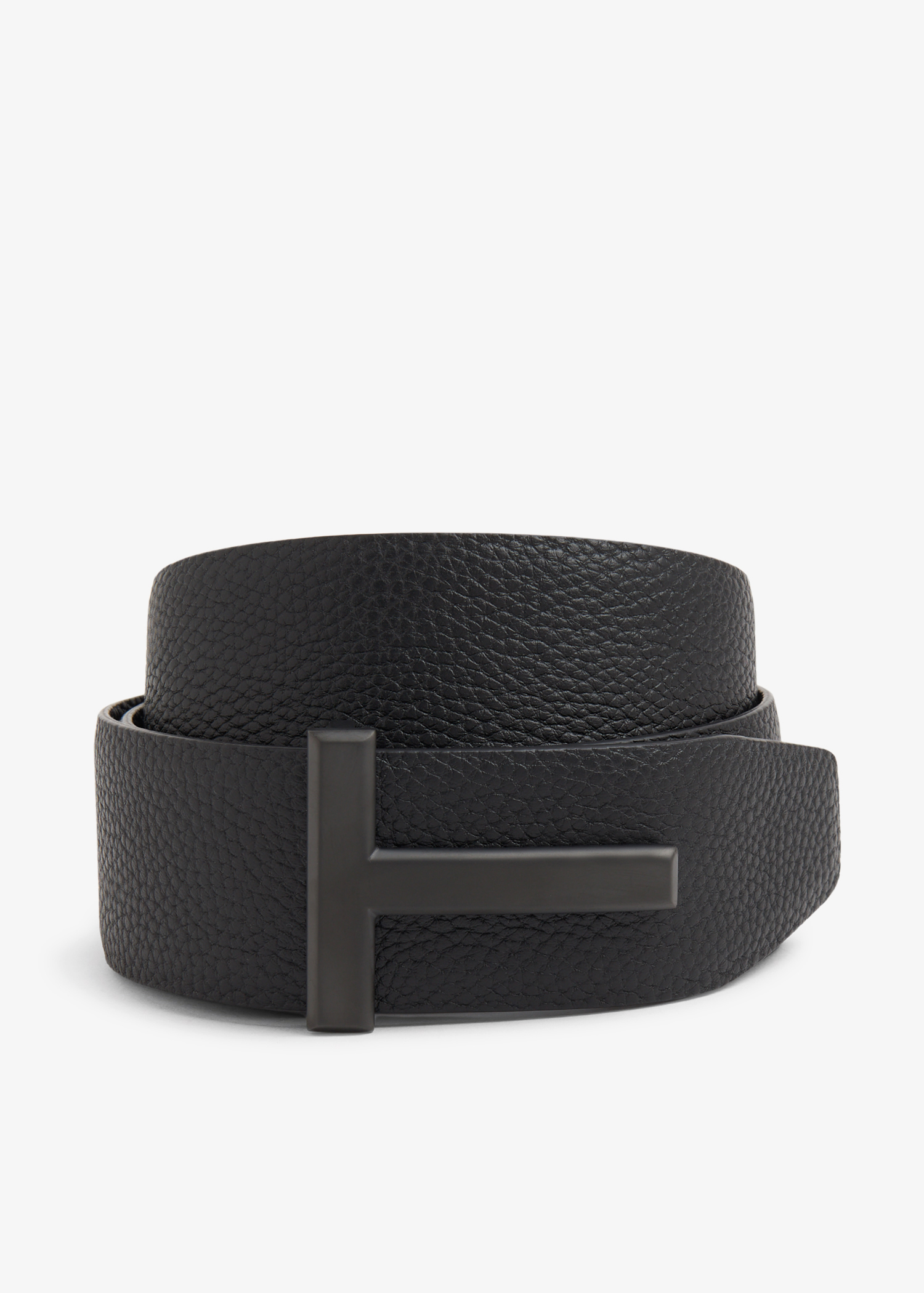 

T buckle reversible belt, Black