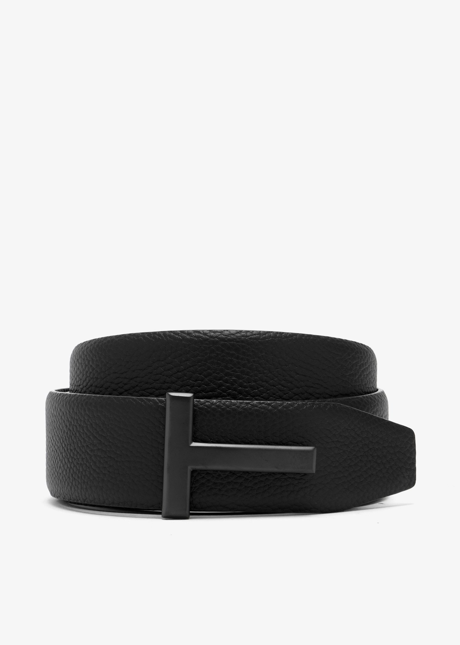 

T buckle reversible belt, Black