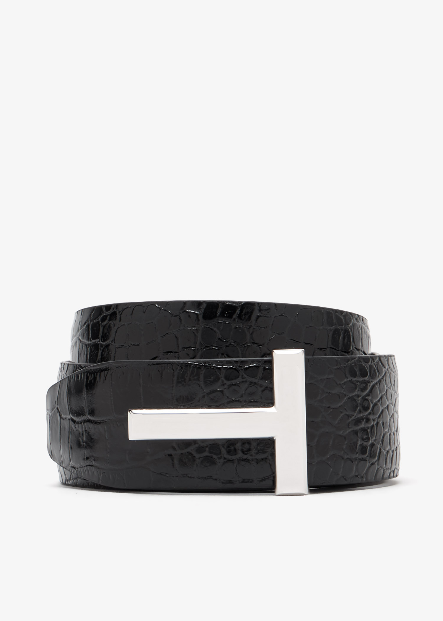

T Buckle reversible belt, Black