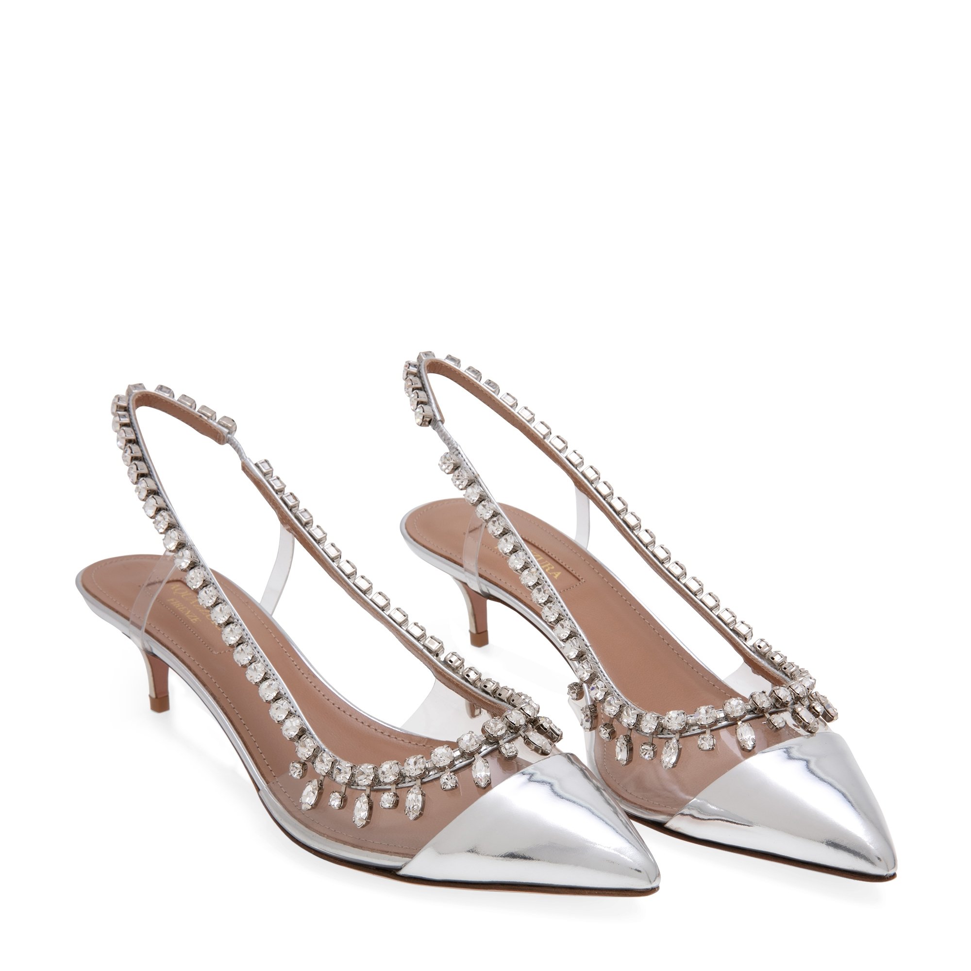 

Temptation crystal pumps, Silver