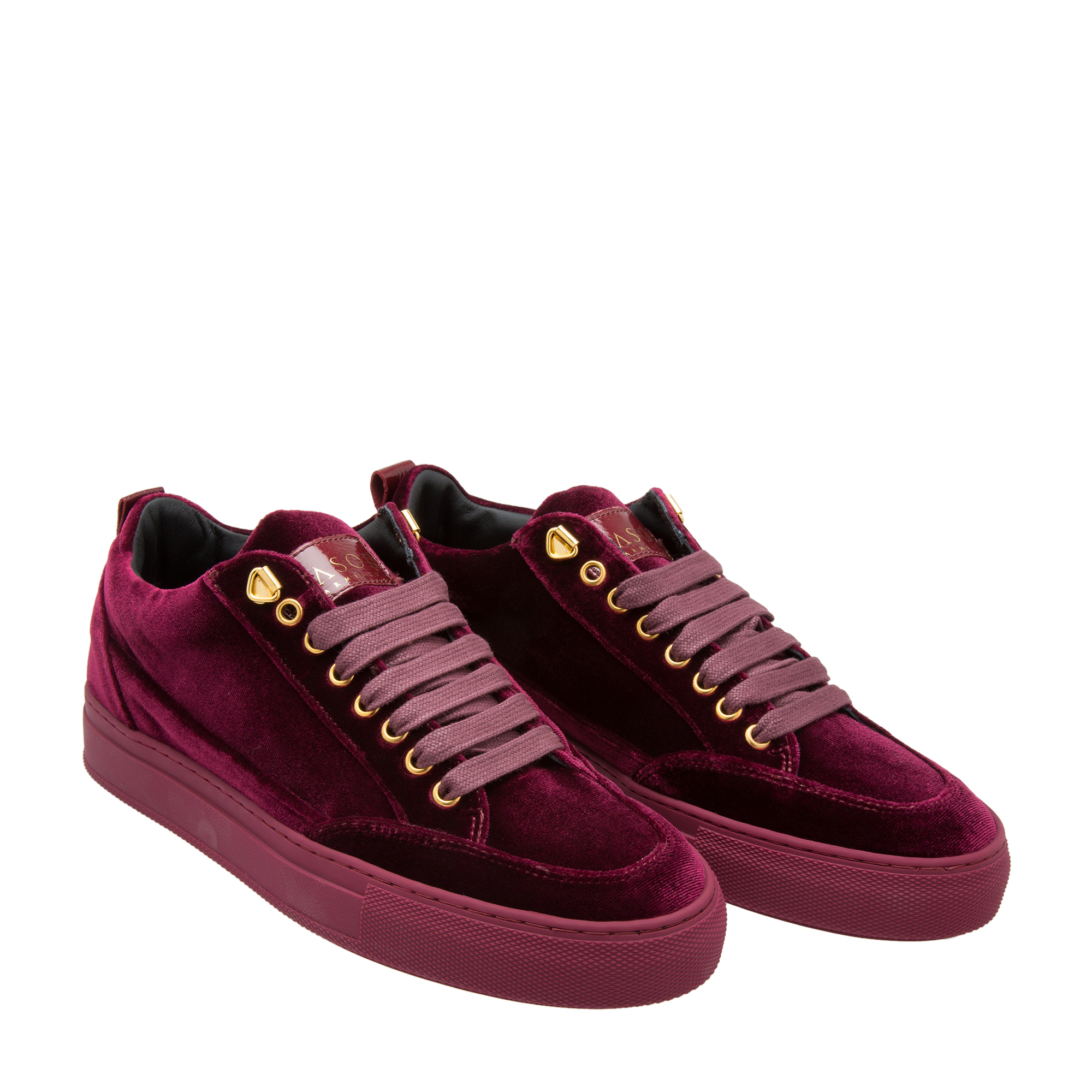 

Tia velvet sneakers, Red