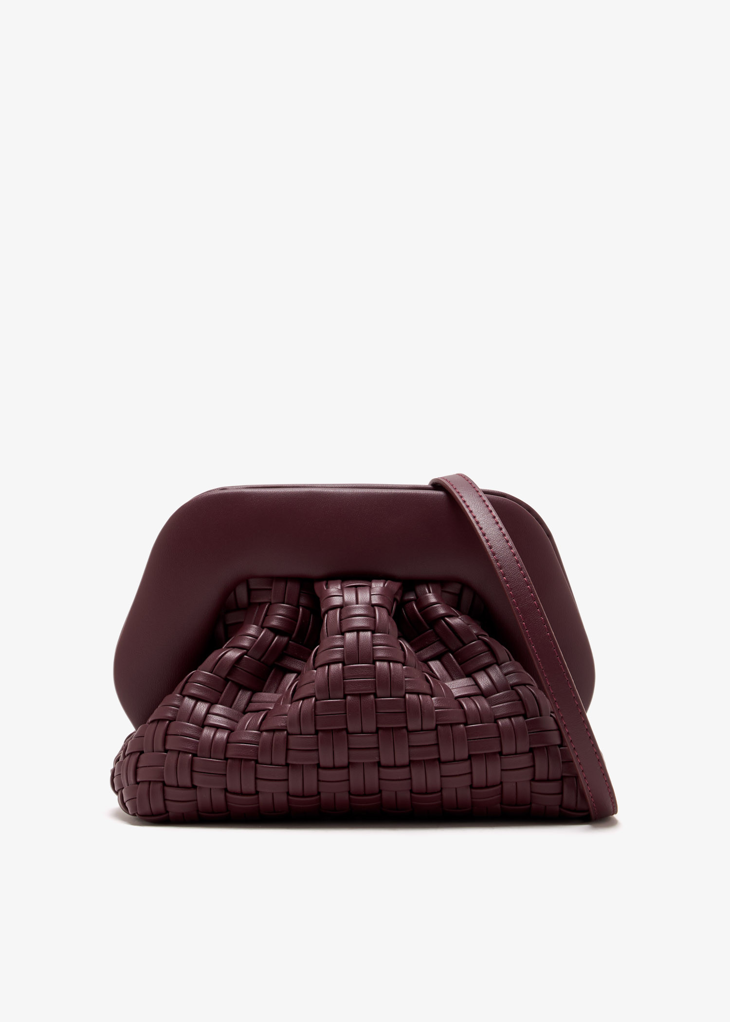 

Gea micro weaved clutch, Burgundy