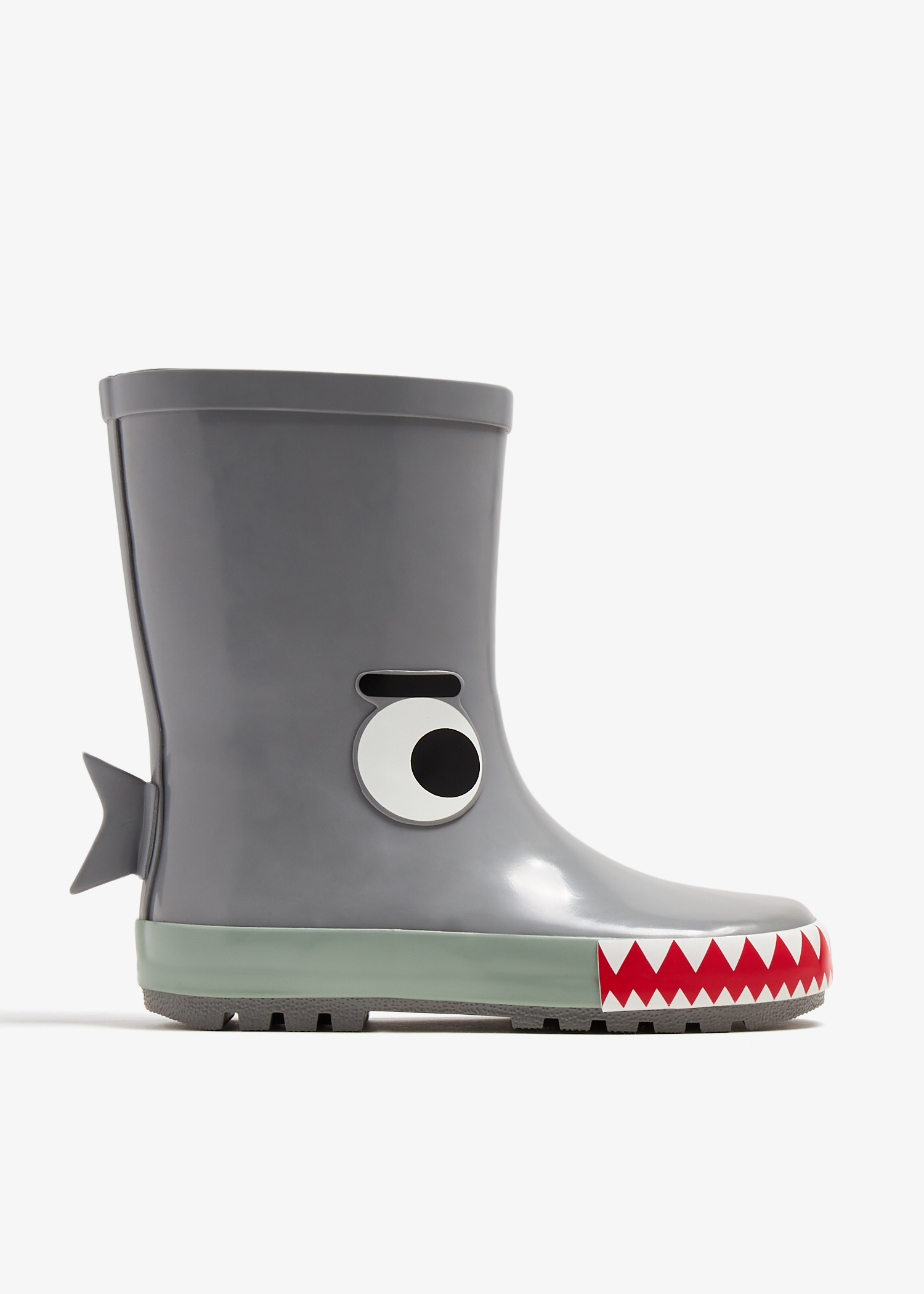 

Shark wellies, Grey