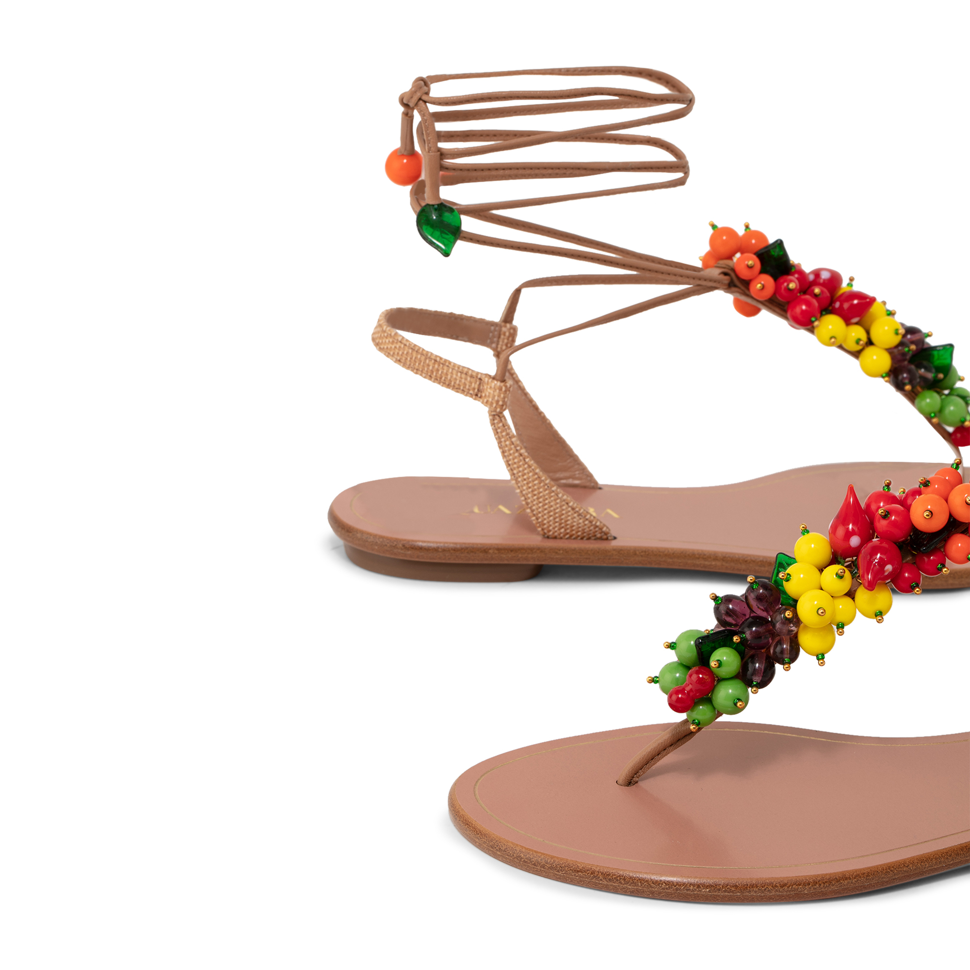 

Tutti Frutti flat sandals, Beige