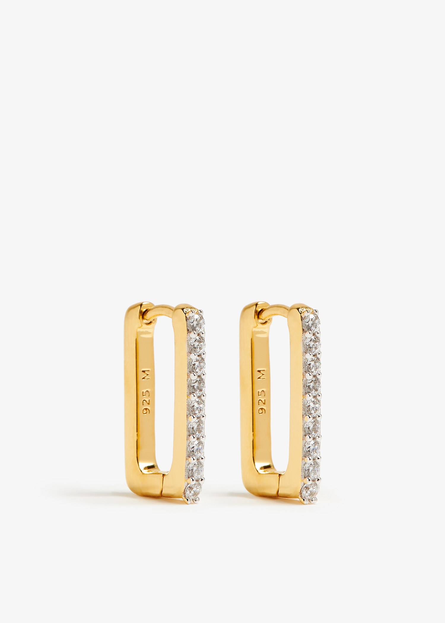 

Pavé ovate huggies, Gold