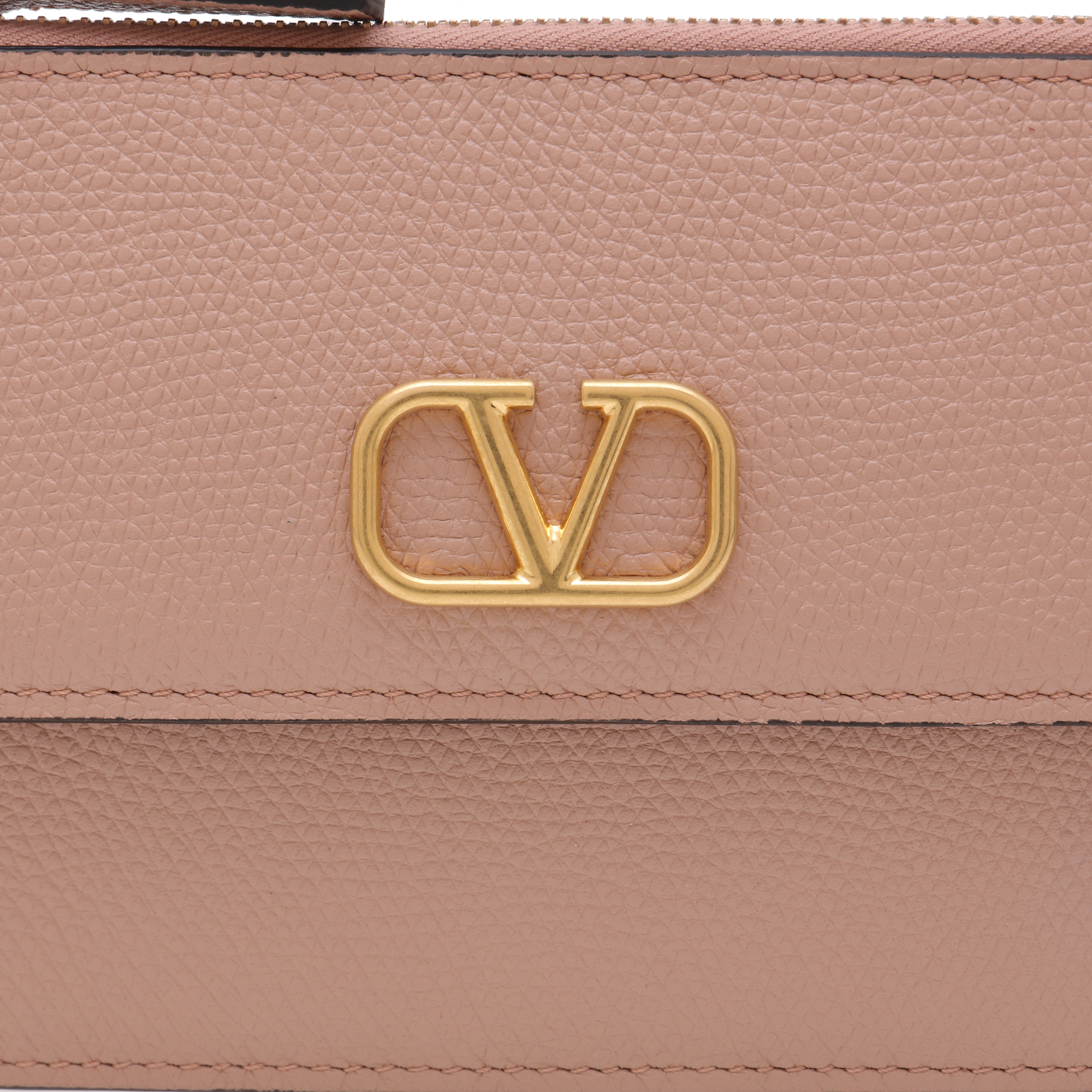 

Vlogo leather cardholder, Neutral