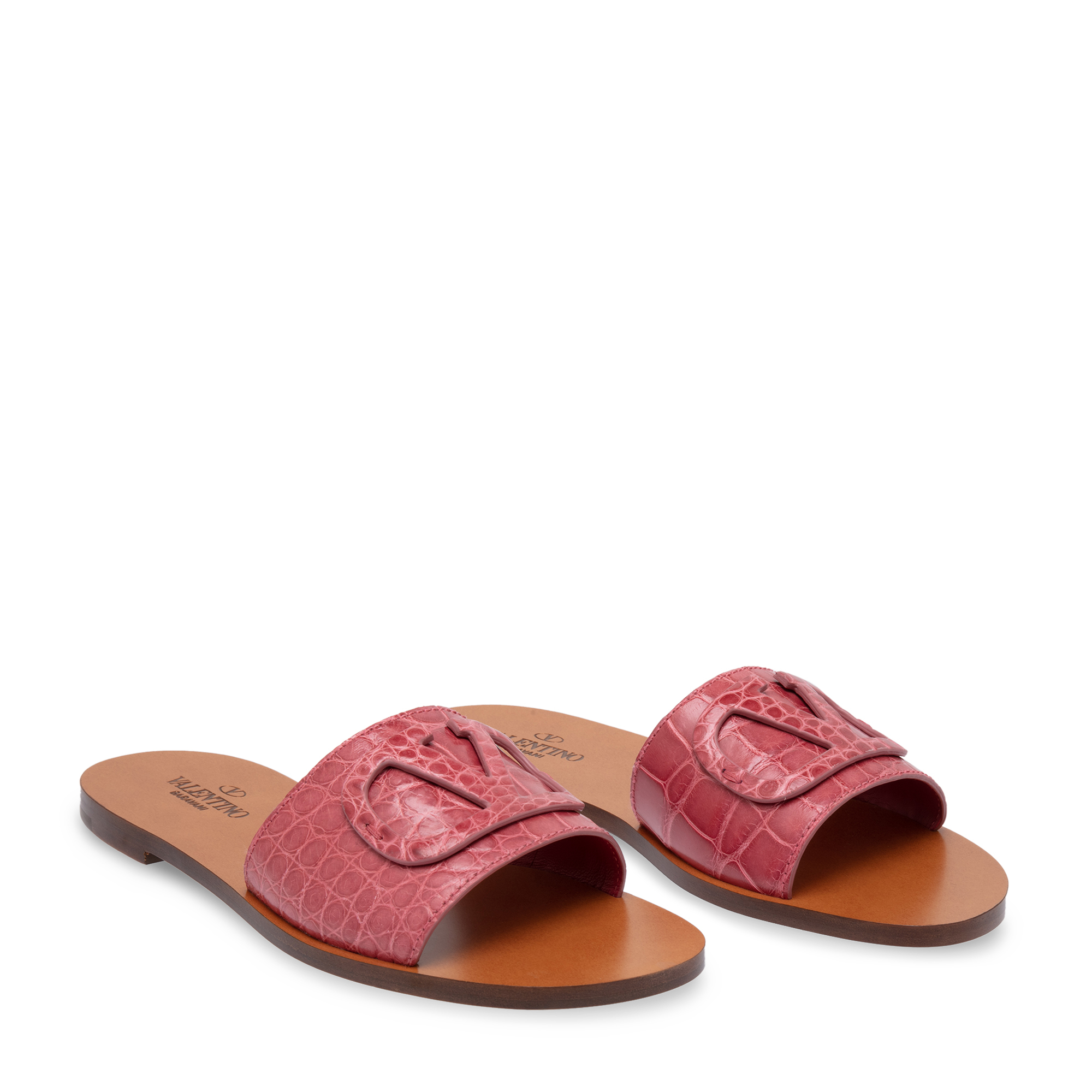 

VLogo flat sandals, Pink