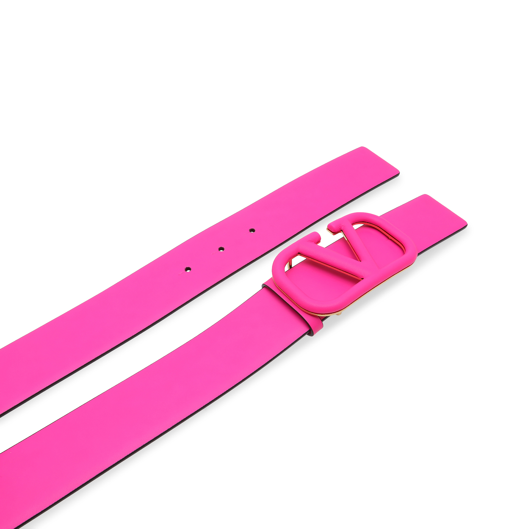 

Vlogo leather belt, Pink