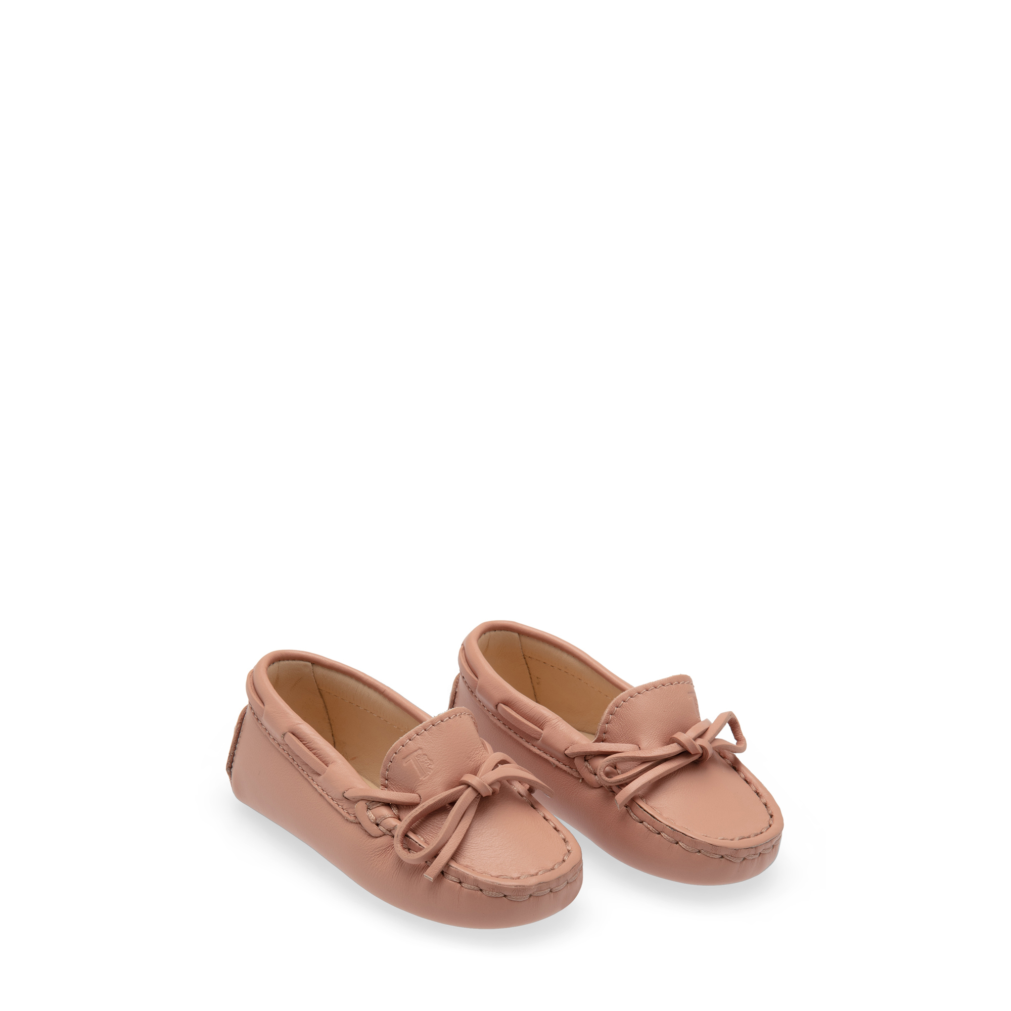 

Leather baby moccasins, Pink
