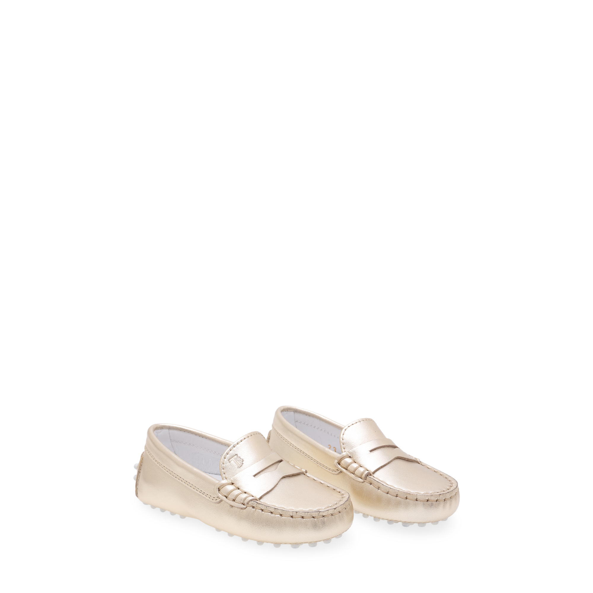 

Leather moccasins, Gold