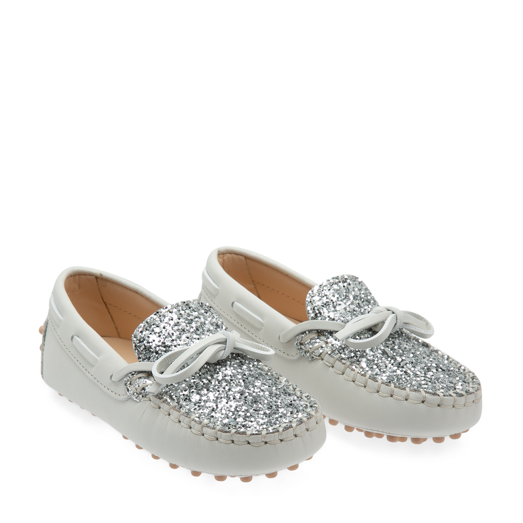 

Gommini glitter moccasins, Silver