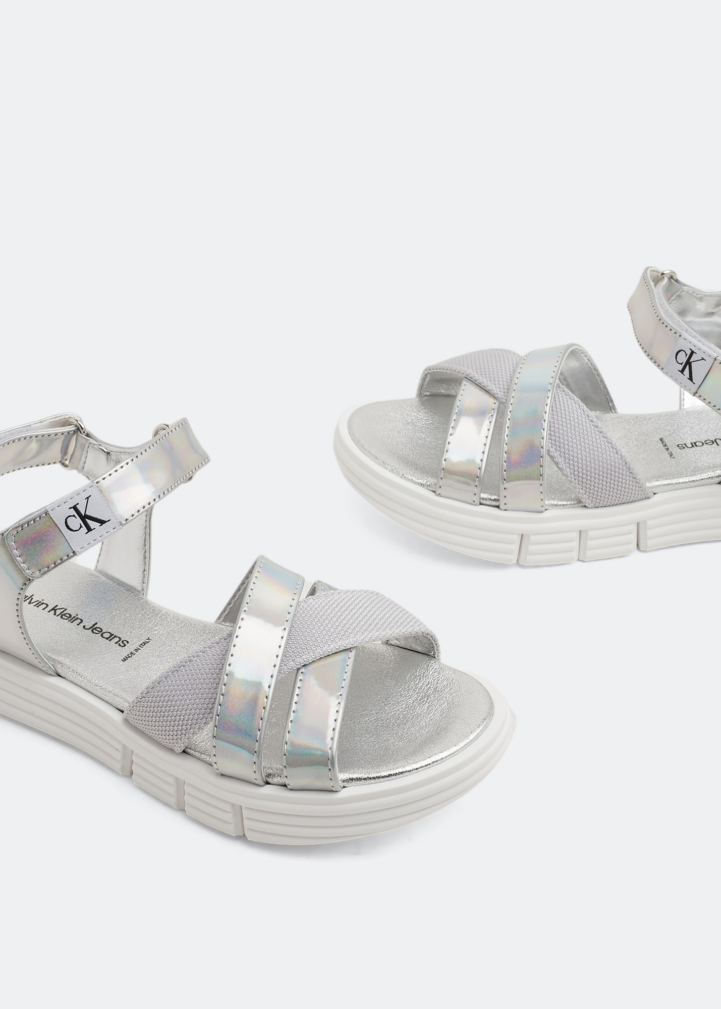 

Hilton velcro sandals, Silver