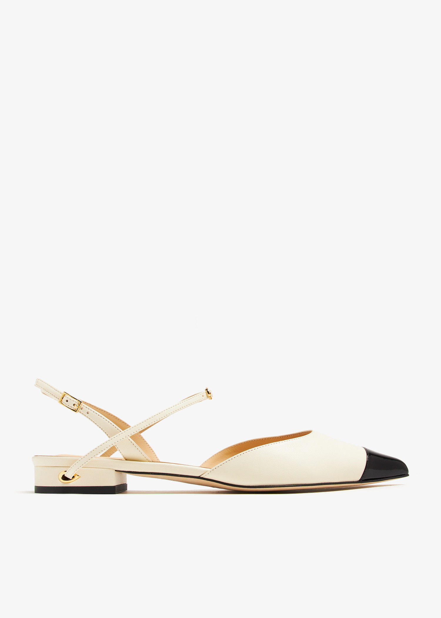 

Vittorio slingback flats, White