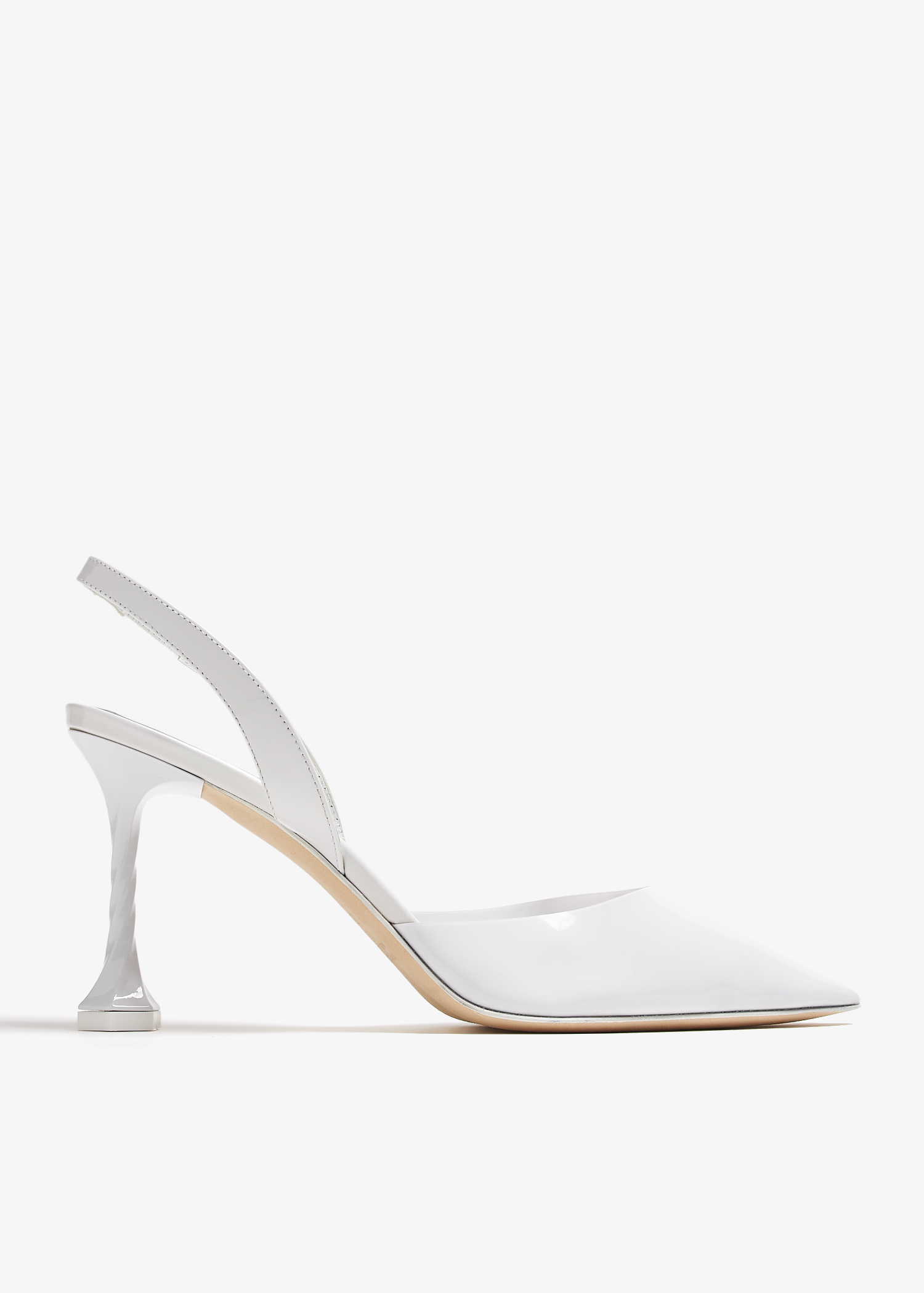 

Eva Vinyl pumps, White