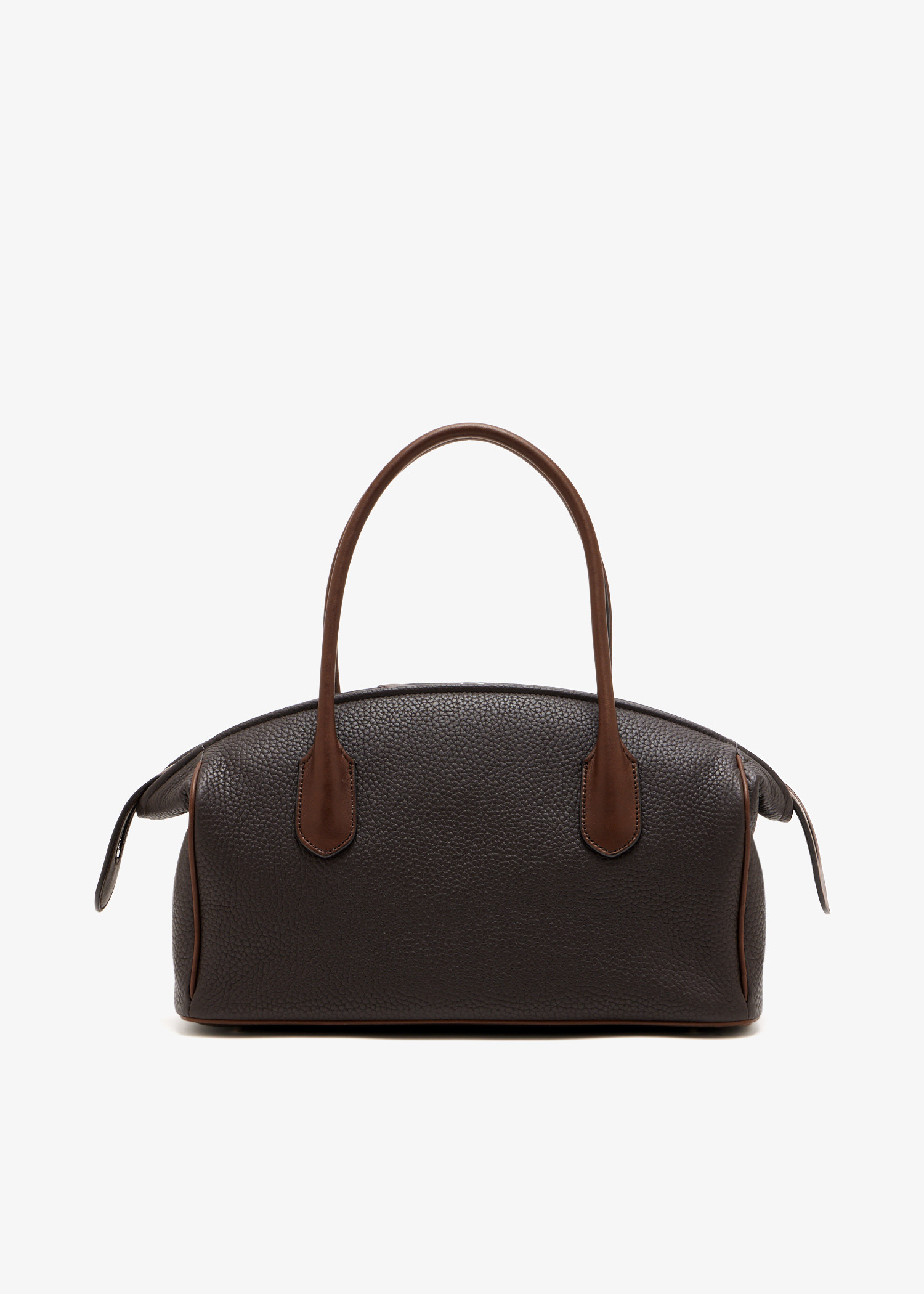 

Ewa curved top-handle bag, Brown