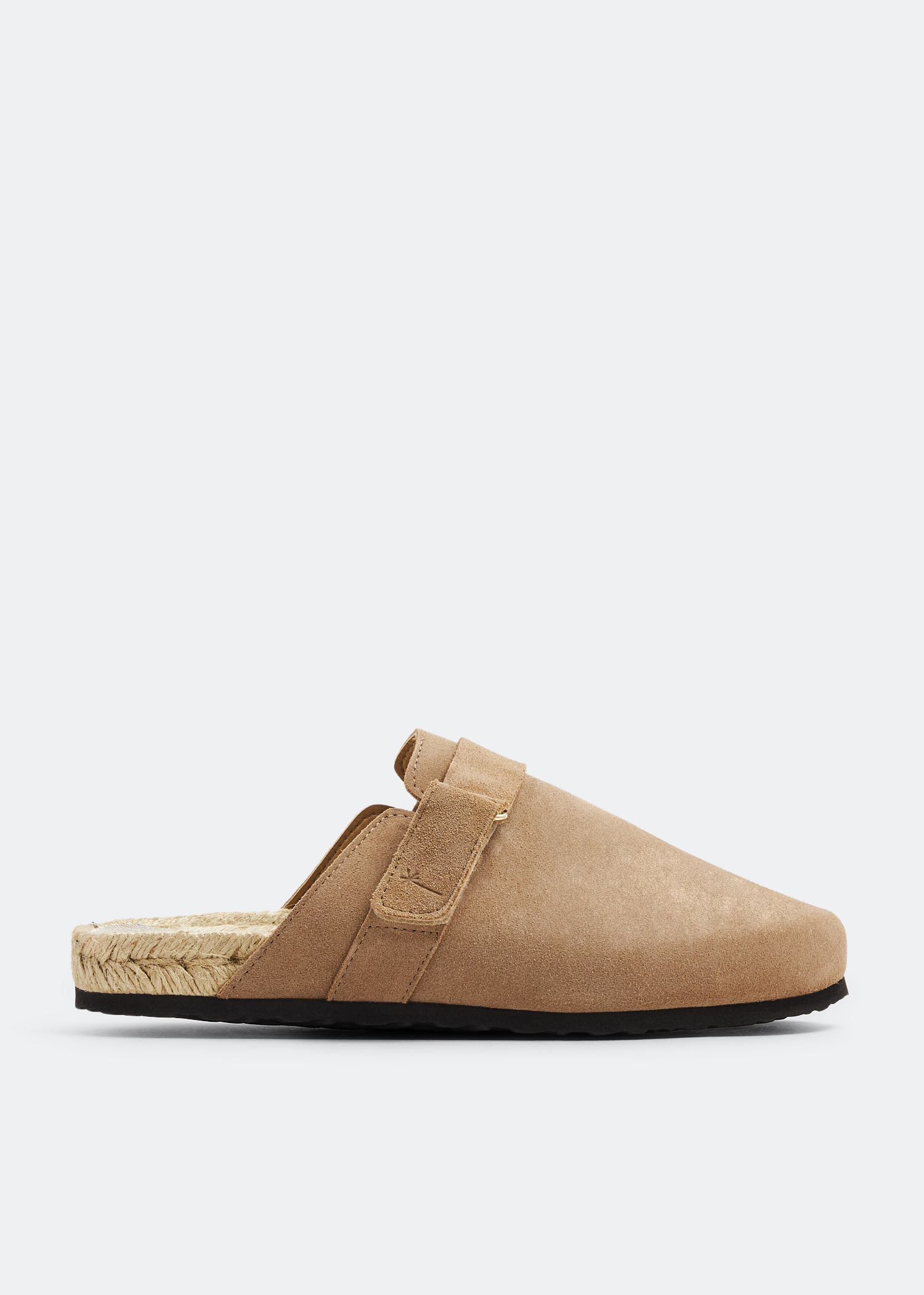 

Suede clog mules, Beige