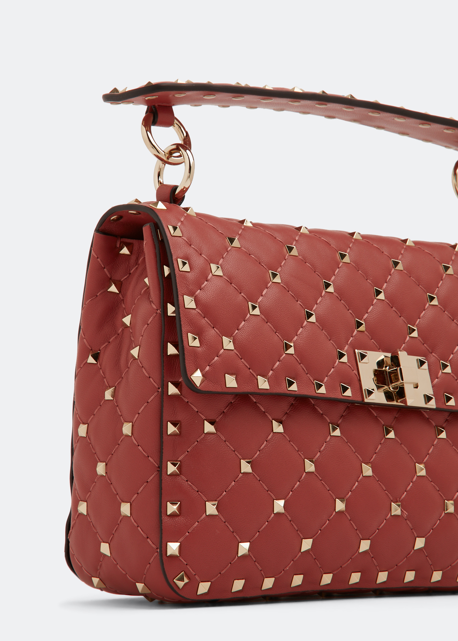 

Rockstud Spike medium shoulder bag, Red