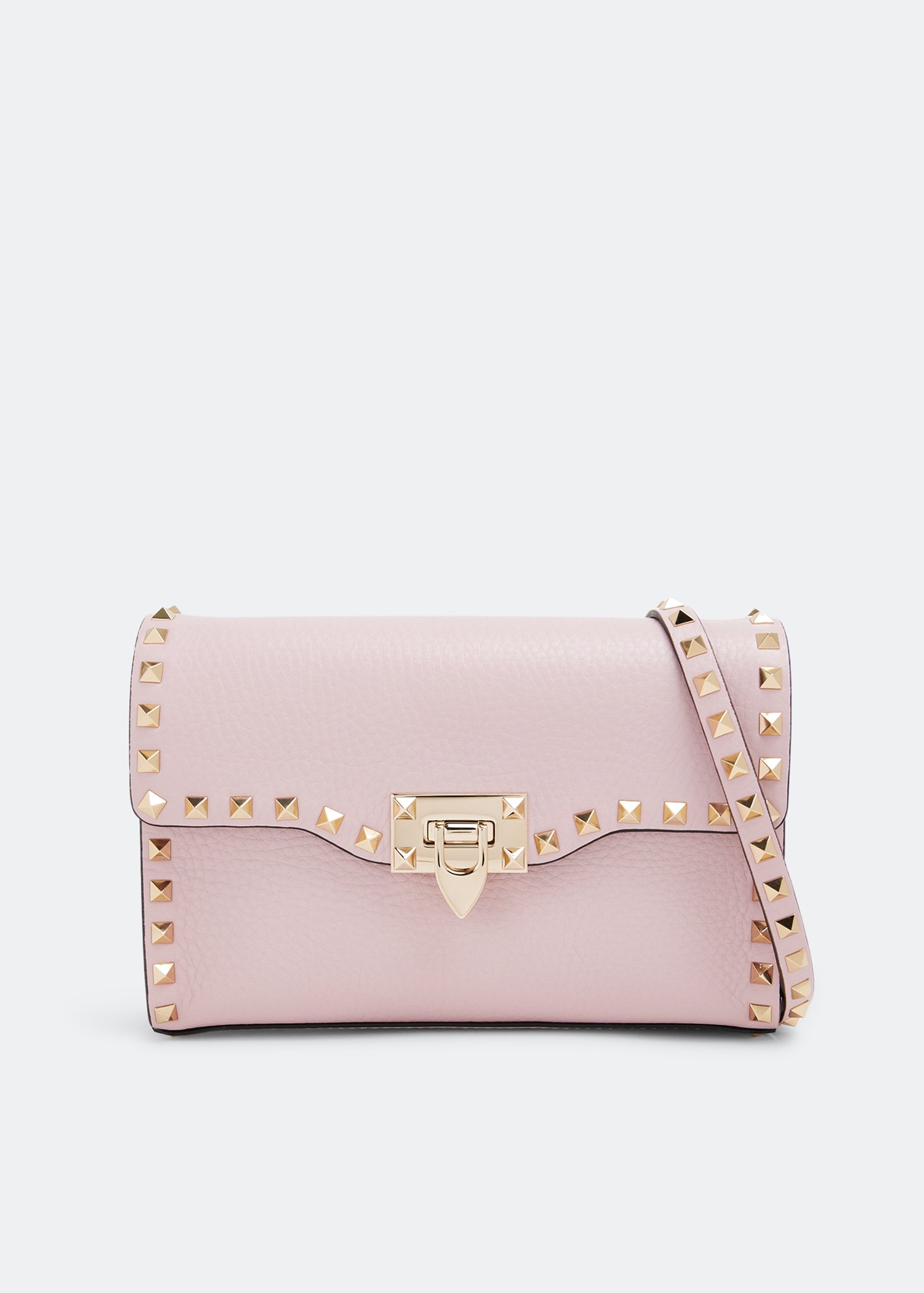 

Rockstud small crossbody bag, Pink