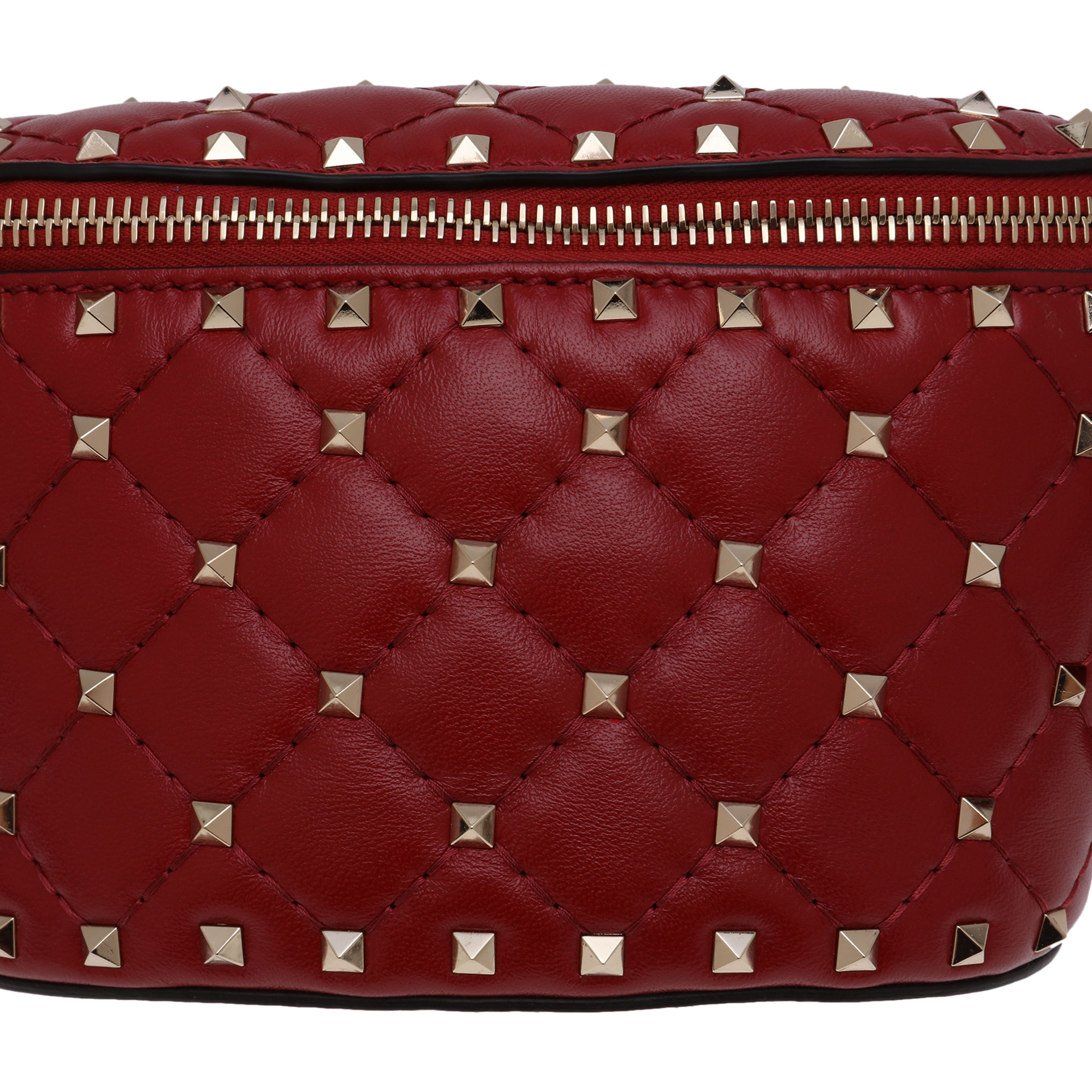 

Rockstud Spike belt bag, Red