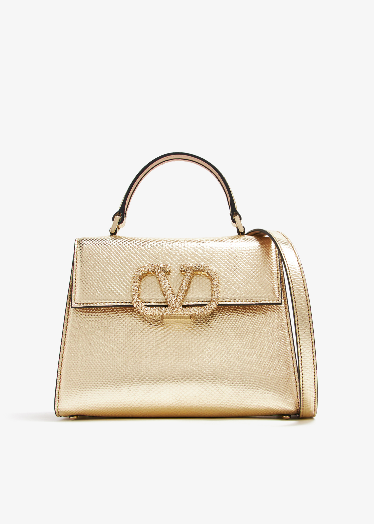 

VSling small top handle bag, Gold