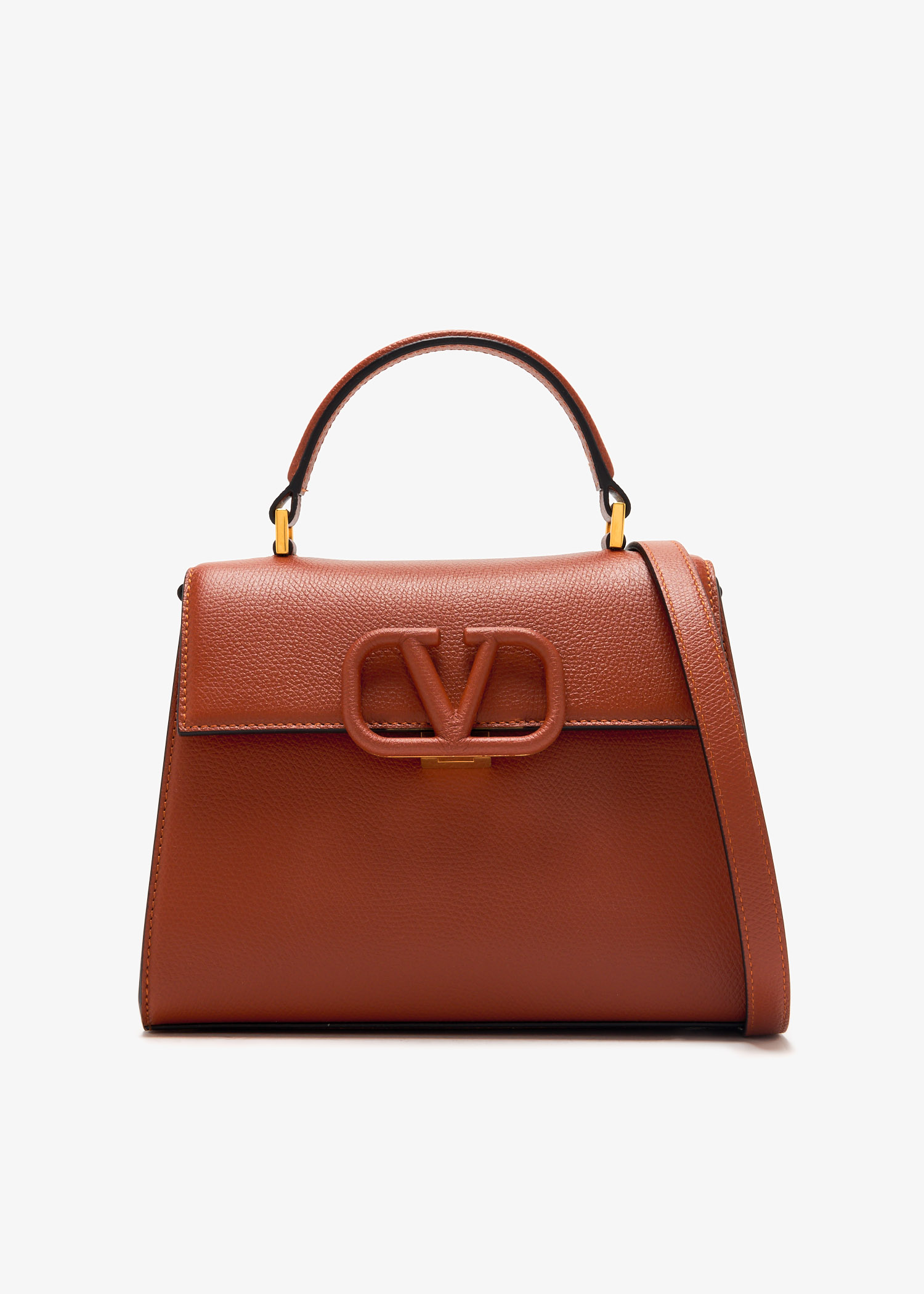 

VSling small top handle bag, Brown