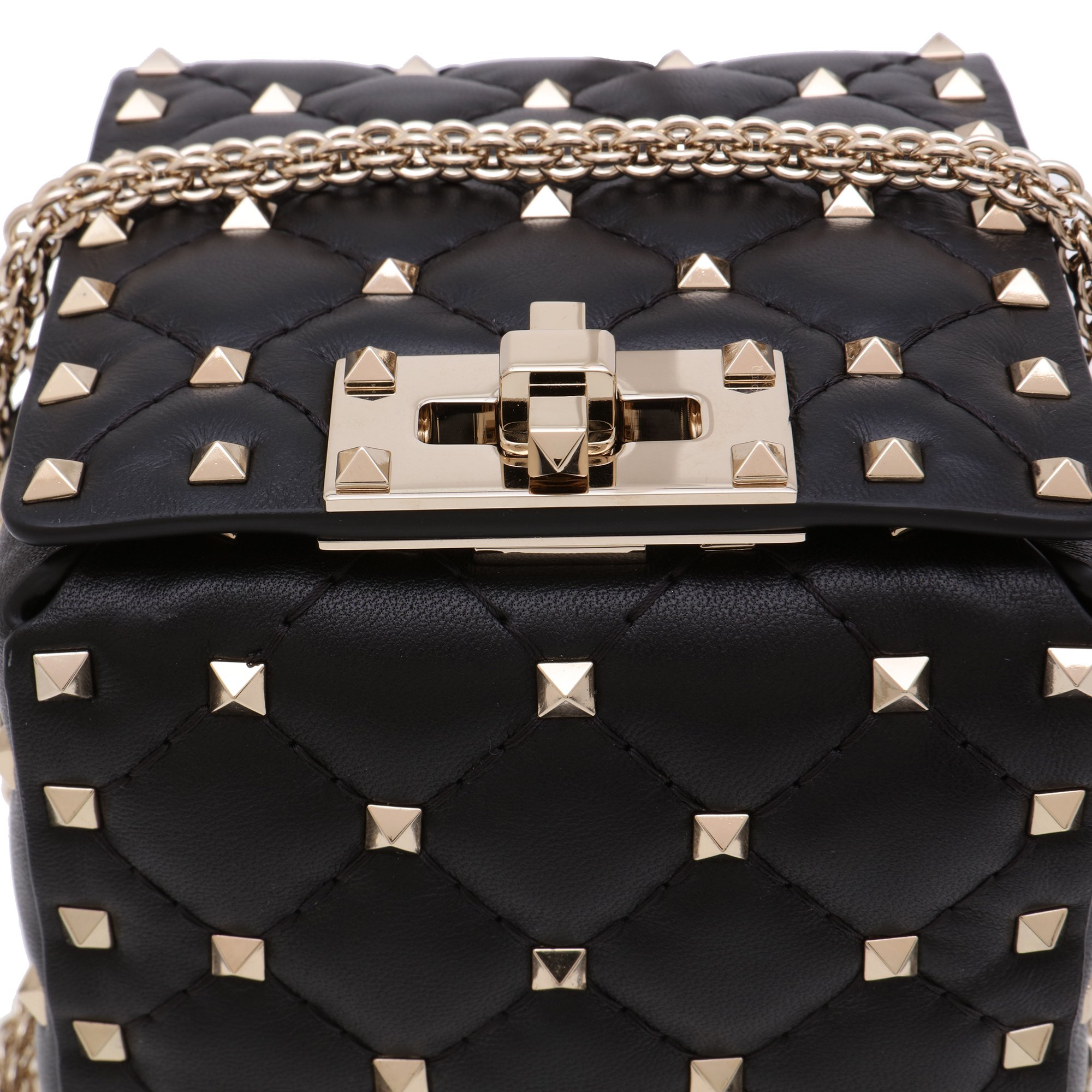 

Rockstud Spike shoulder bag, Black