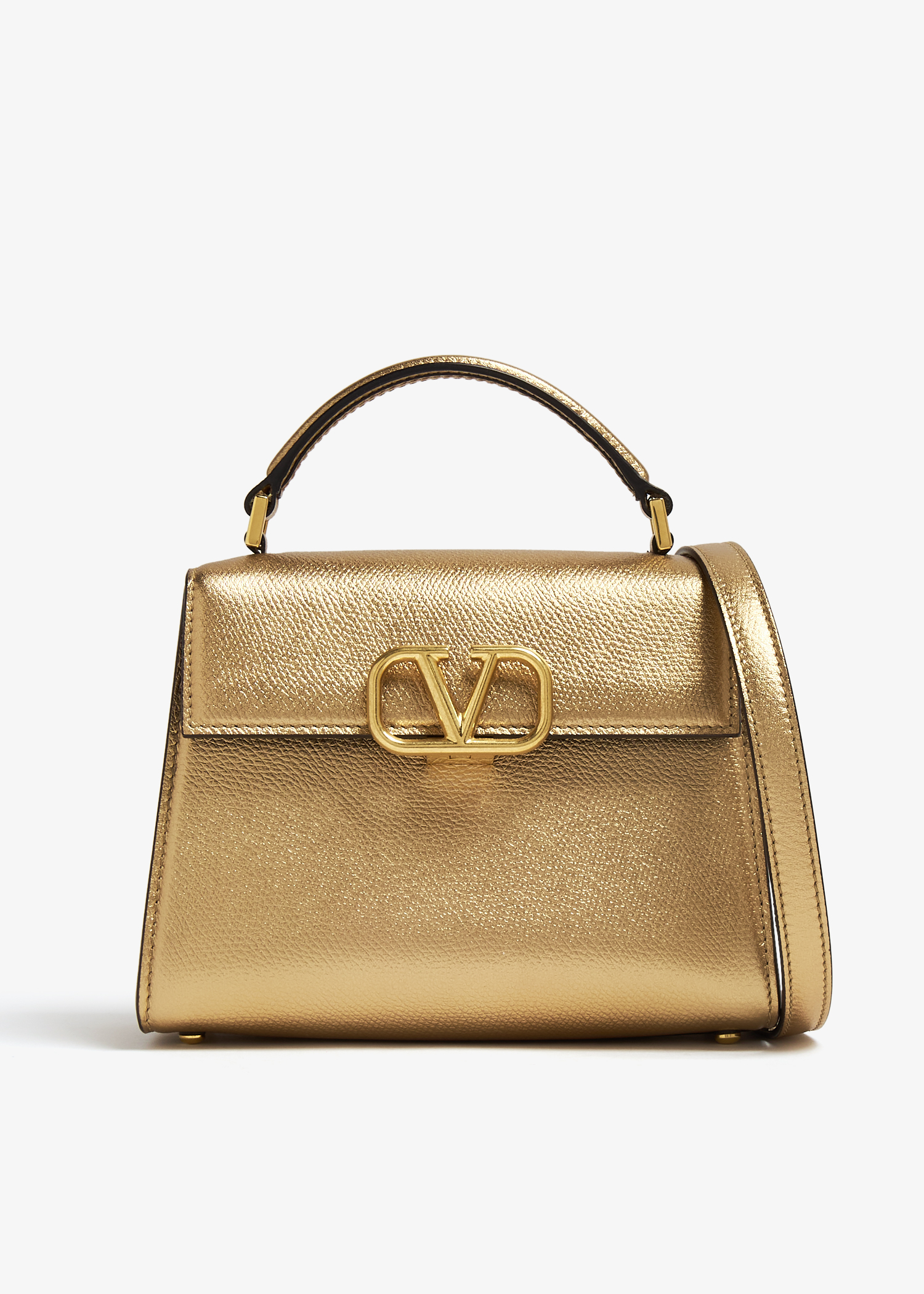 

VSling mini top-handle bag, Gold
