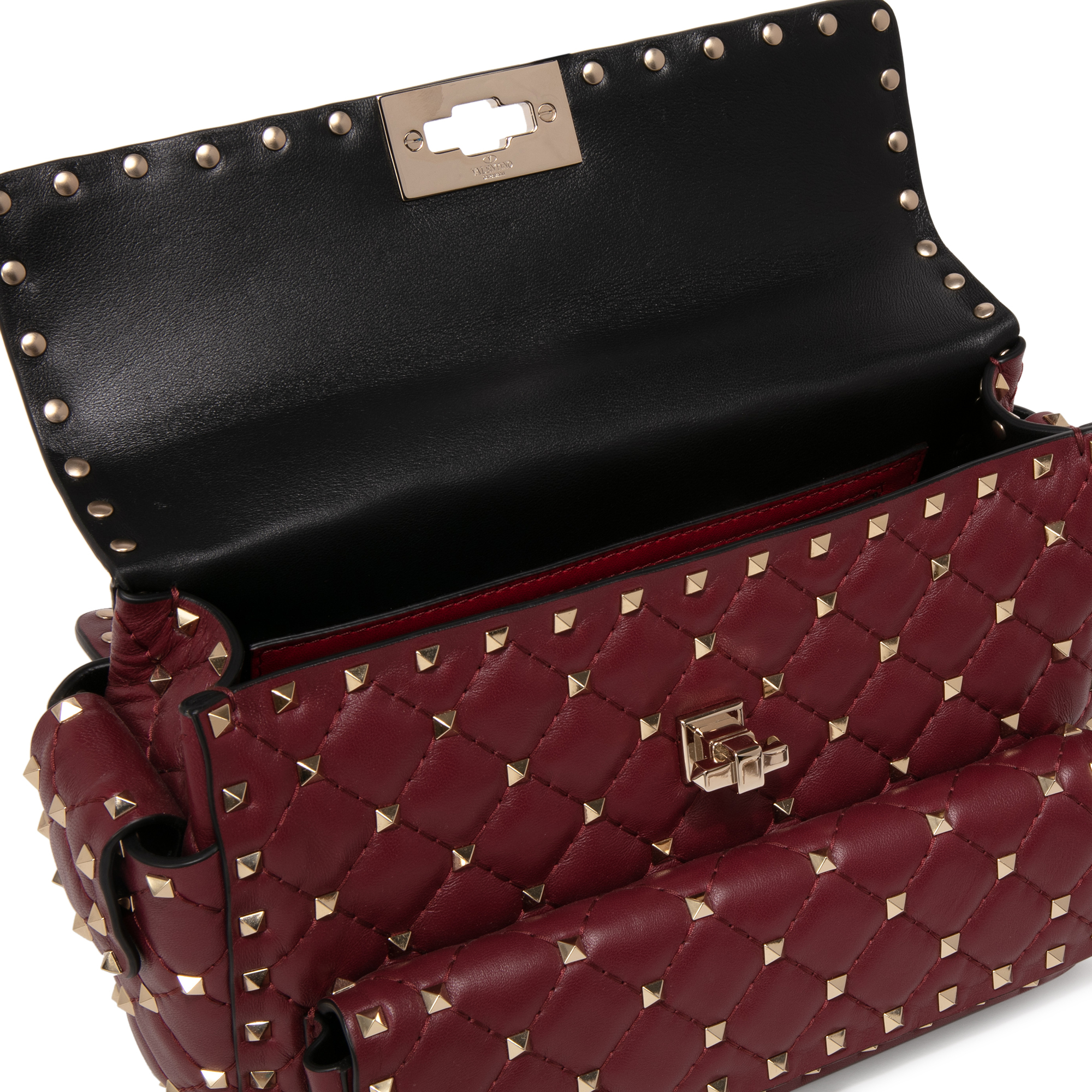 

Rockstud Spike shoulder bag, Burgundy