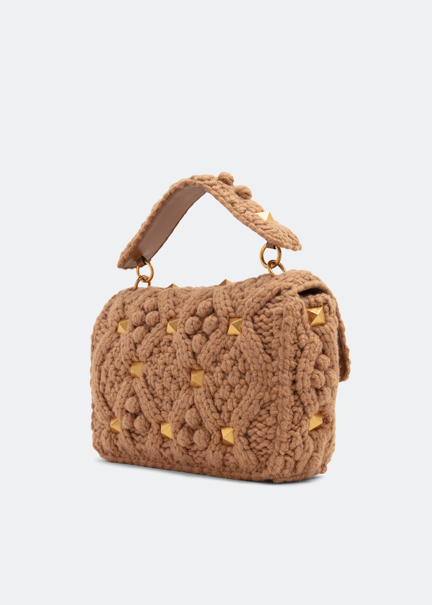 

Roman Stud large shoulder bag, Brown