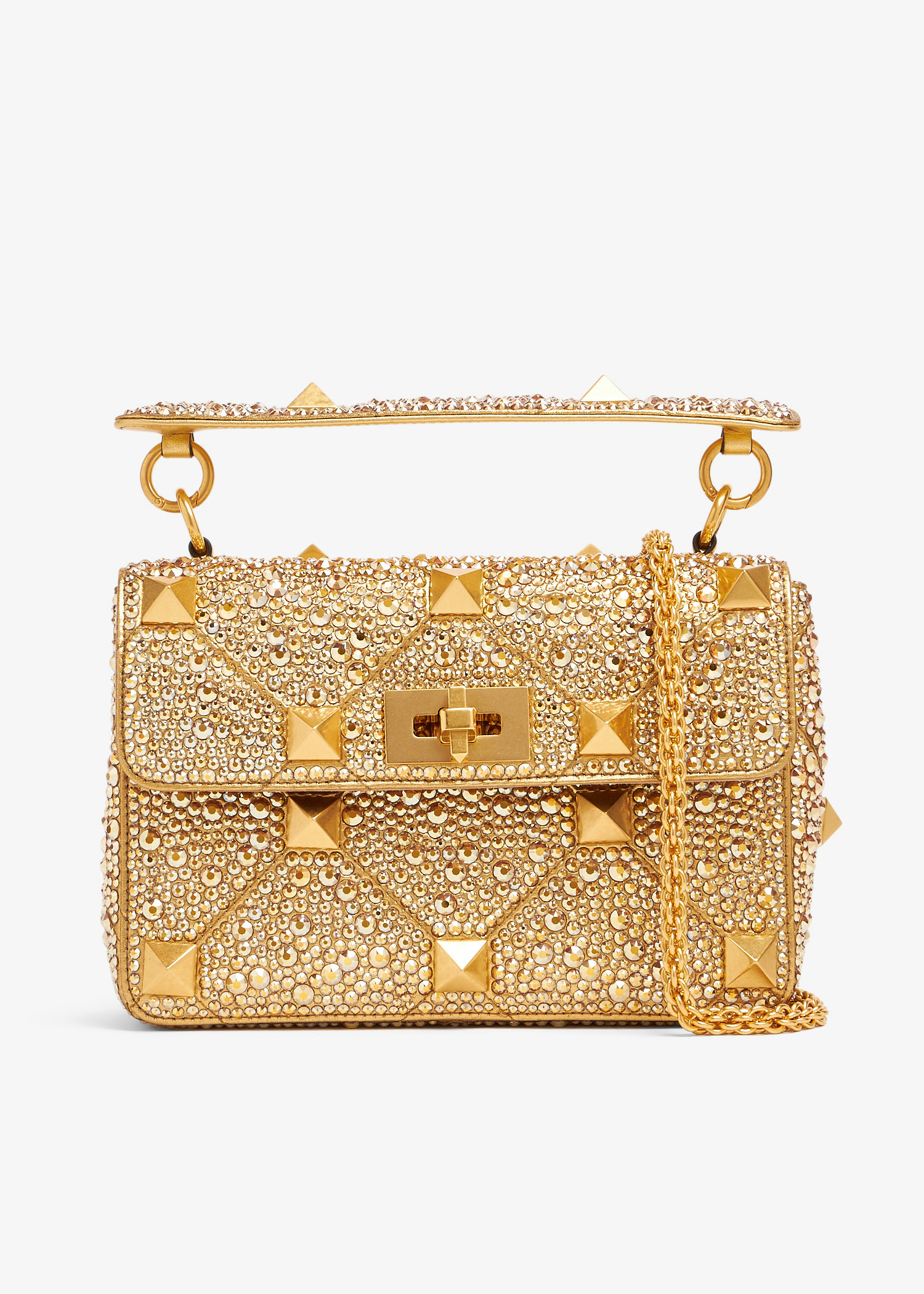 

Roman Stud medium shoulder bag, Gold