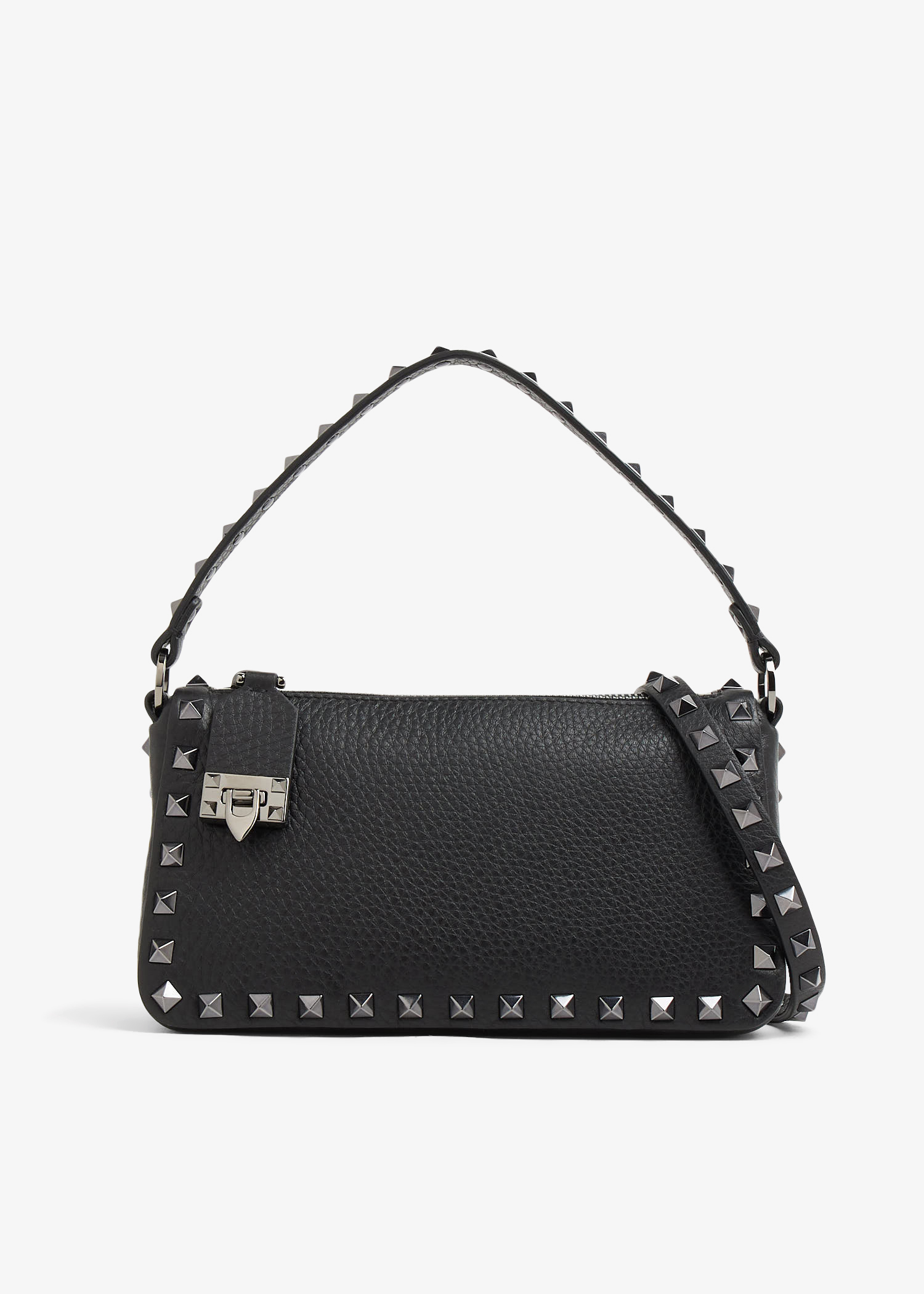 

Rockstud small crossbody bag, Black