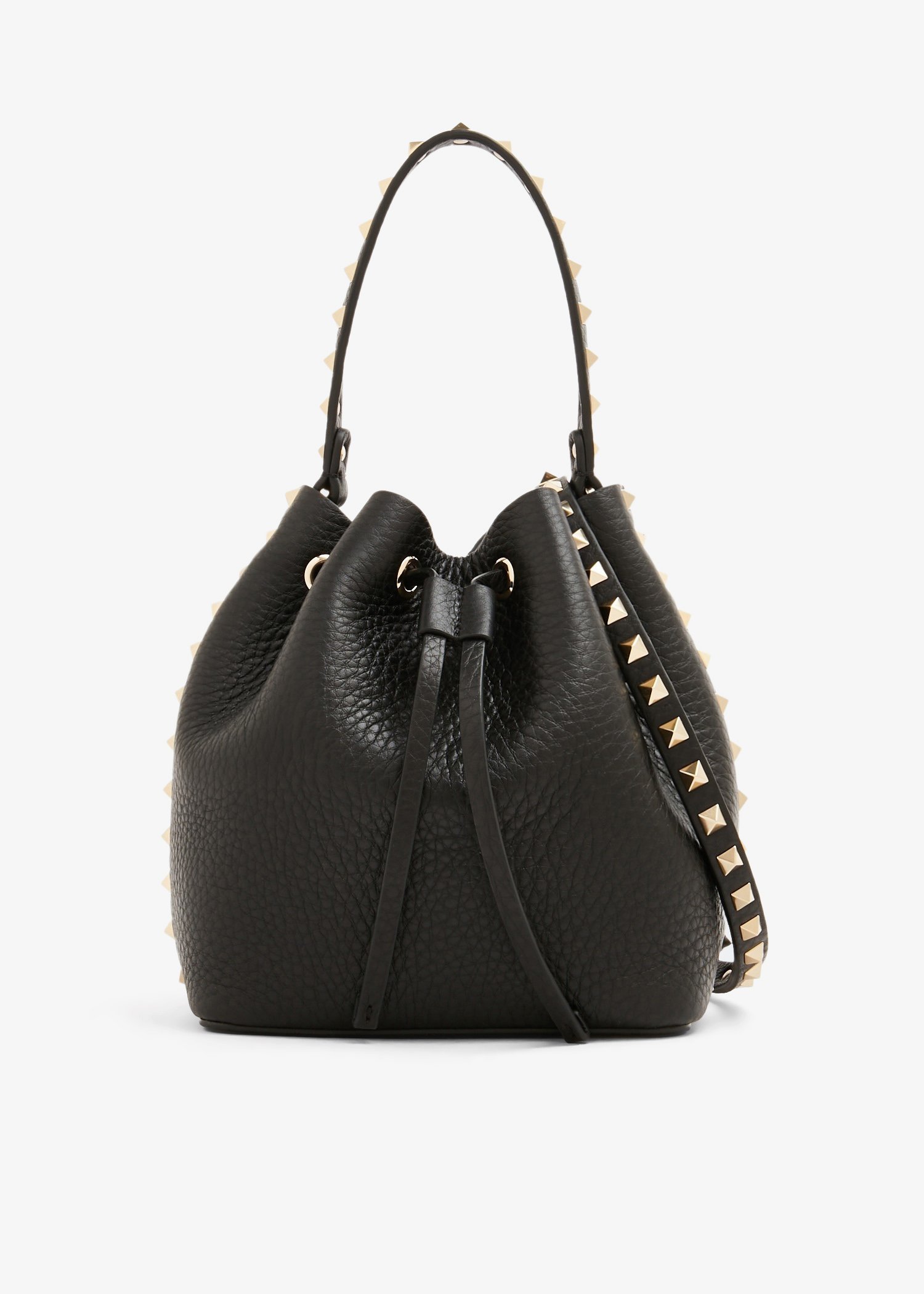 

Rockstud mini bucket bag, Black