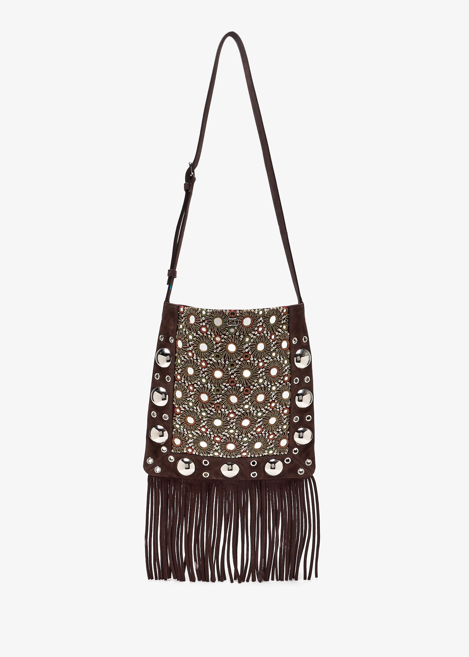 

Nellcôte fringe small shoulder bag, Brown