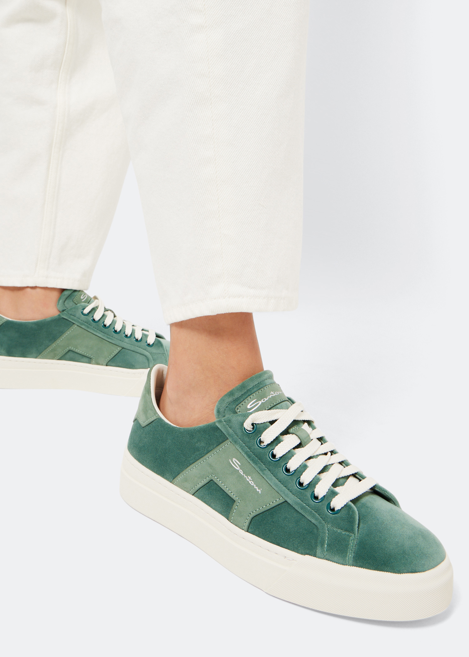 

Double Buckle sneakers, Green