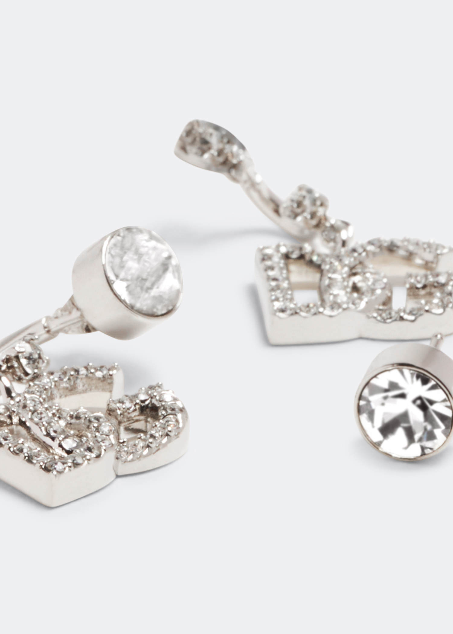 

KIM DG logo earrings, Silver