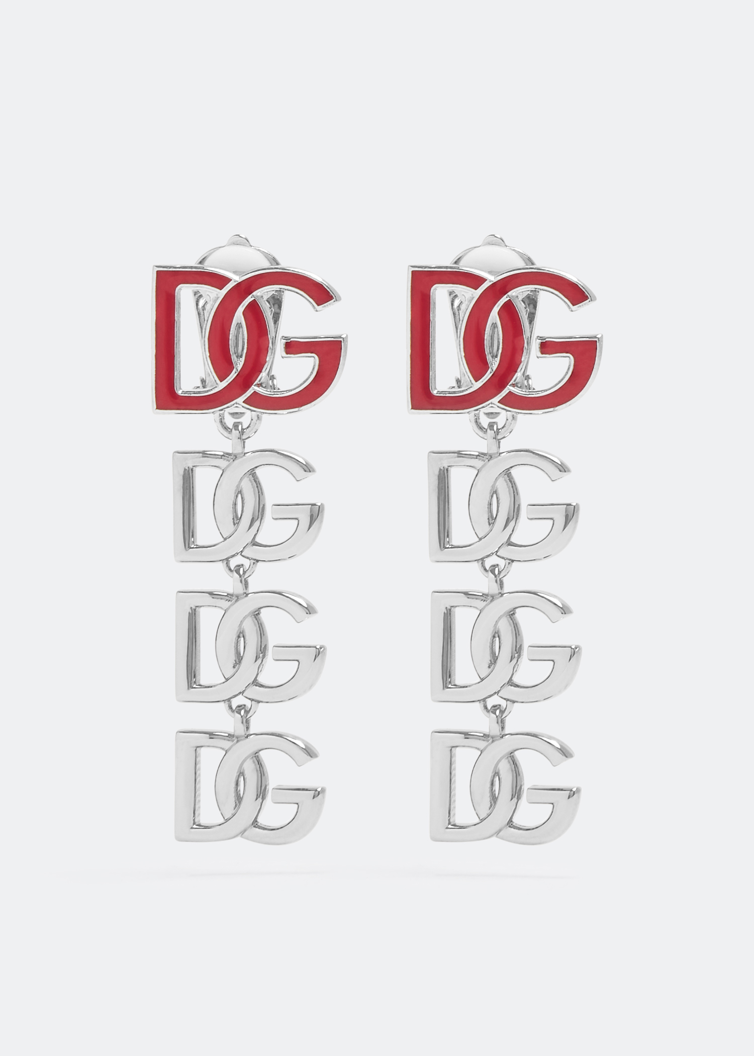 

DG logo long arrings, Silver