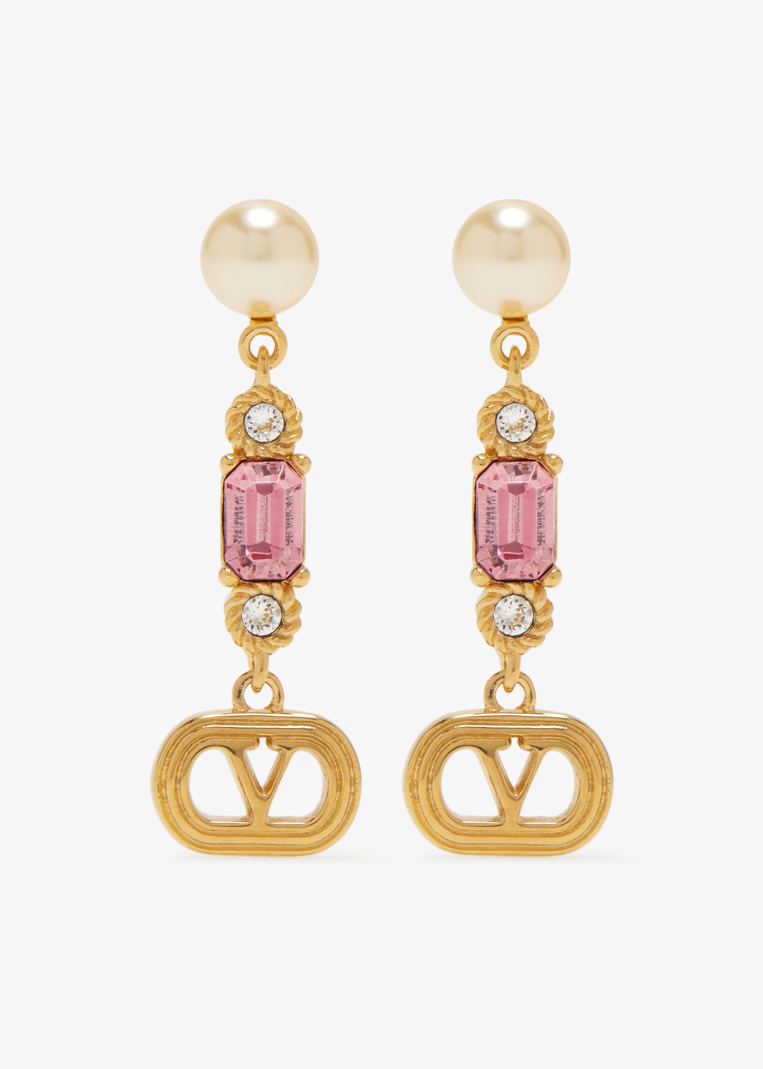 

Ovalette earrings, Gold