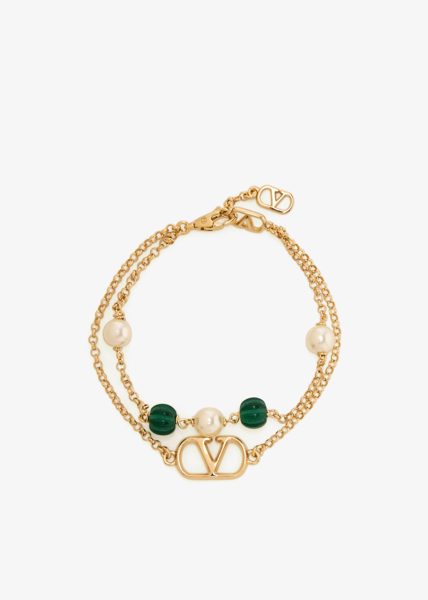 

VLogo Signature bracelet, Gold