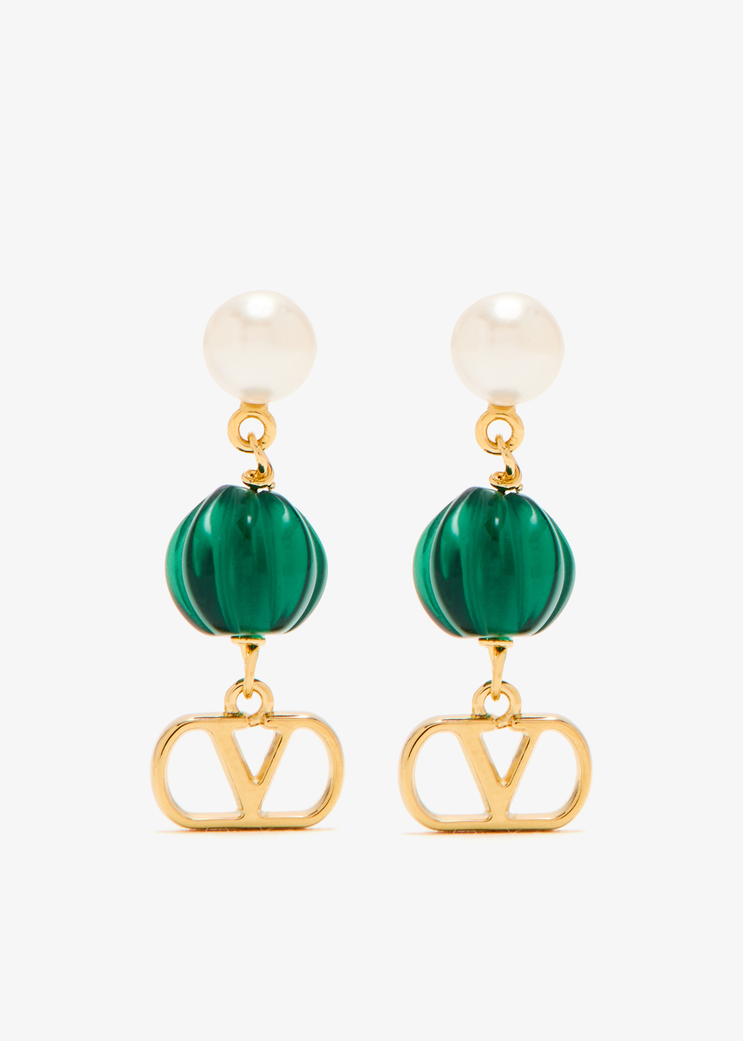 

Vlogo Signature earrings, Gold
