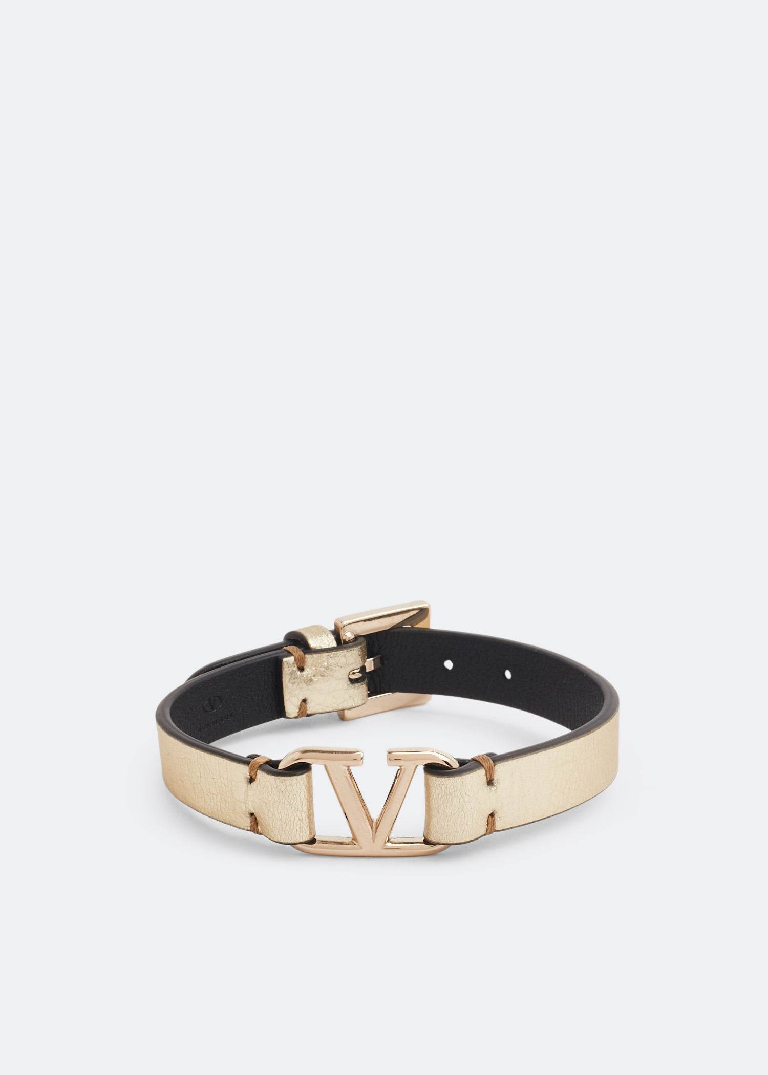 

VLogo Signature bracelet, Metallic