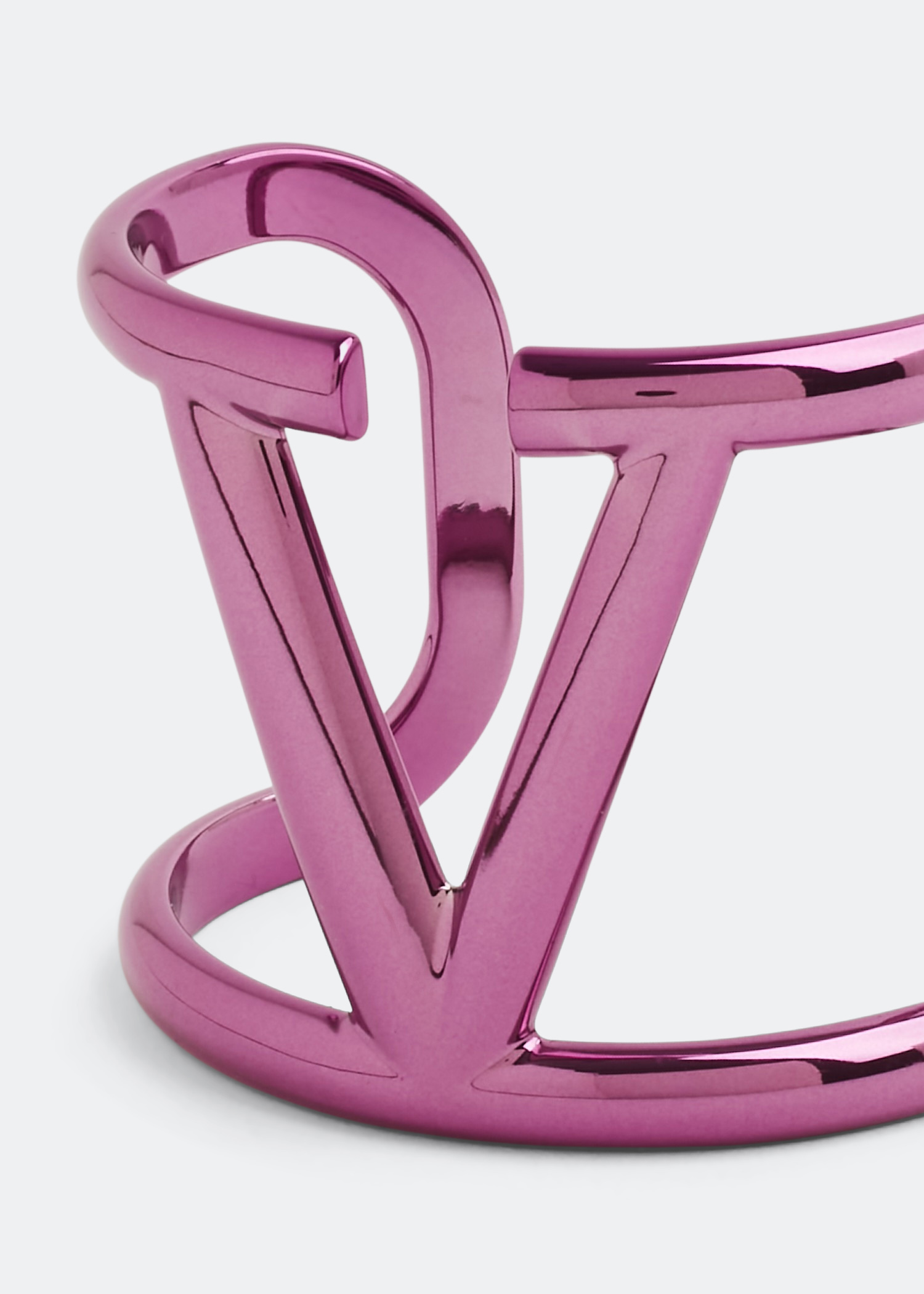 

VLogo Signature metal cuff, Pink