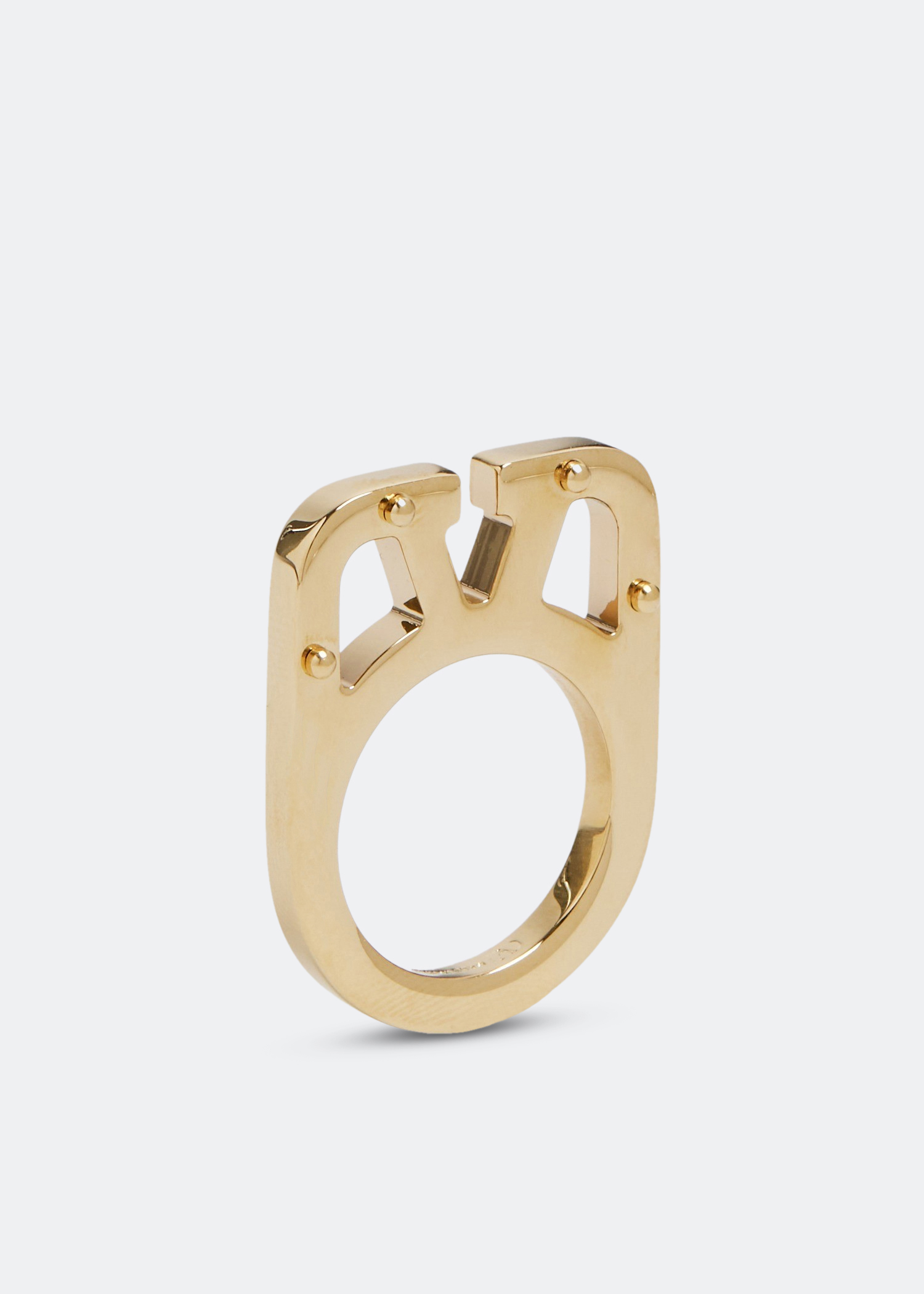 

VLogo Type ring, Gold